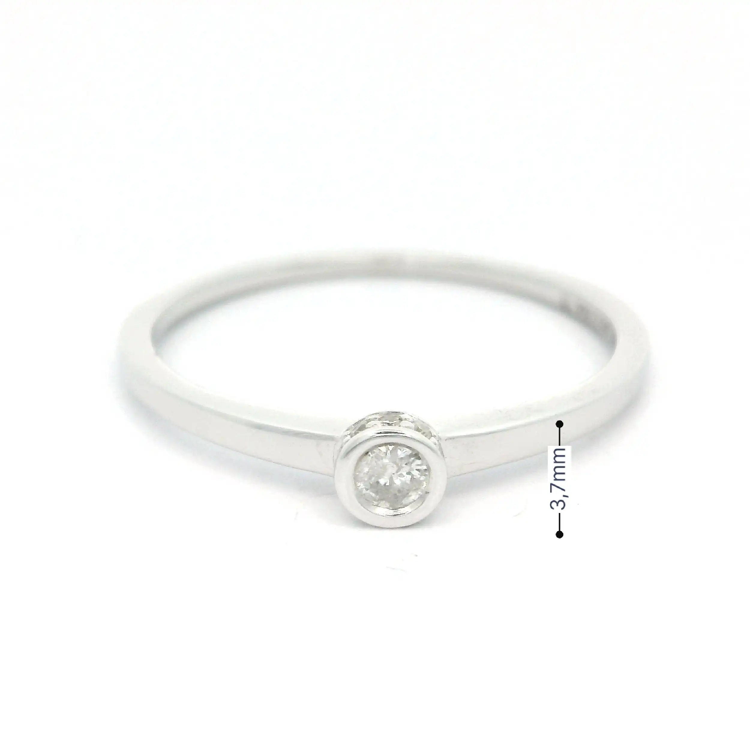 Solitärring Weißgold mit Brillant