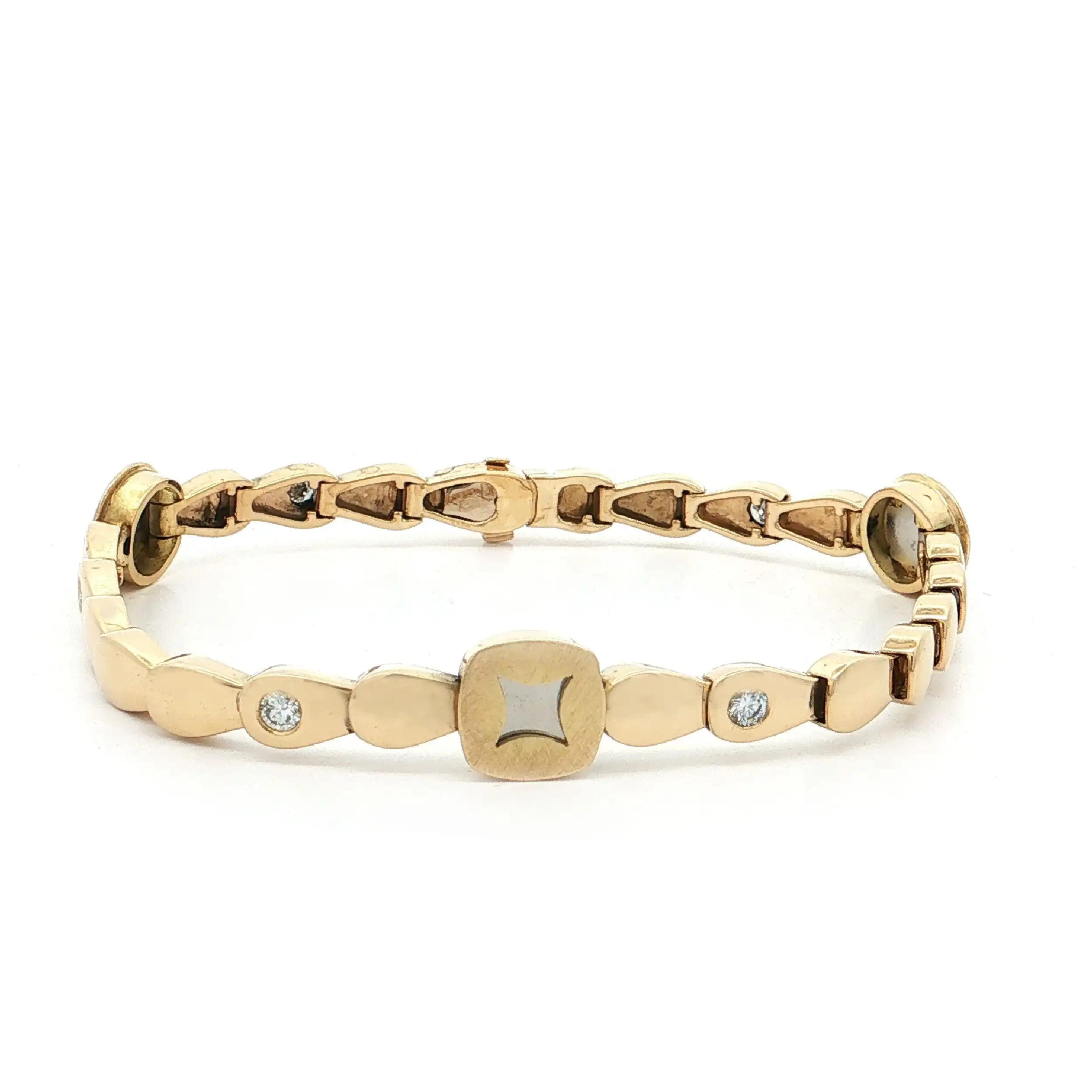 Armband Gelbgold/Platin mit Brillanten
