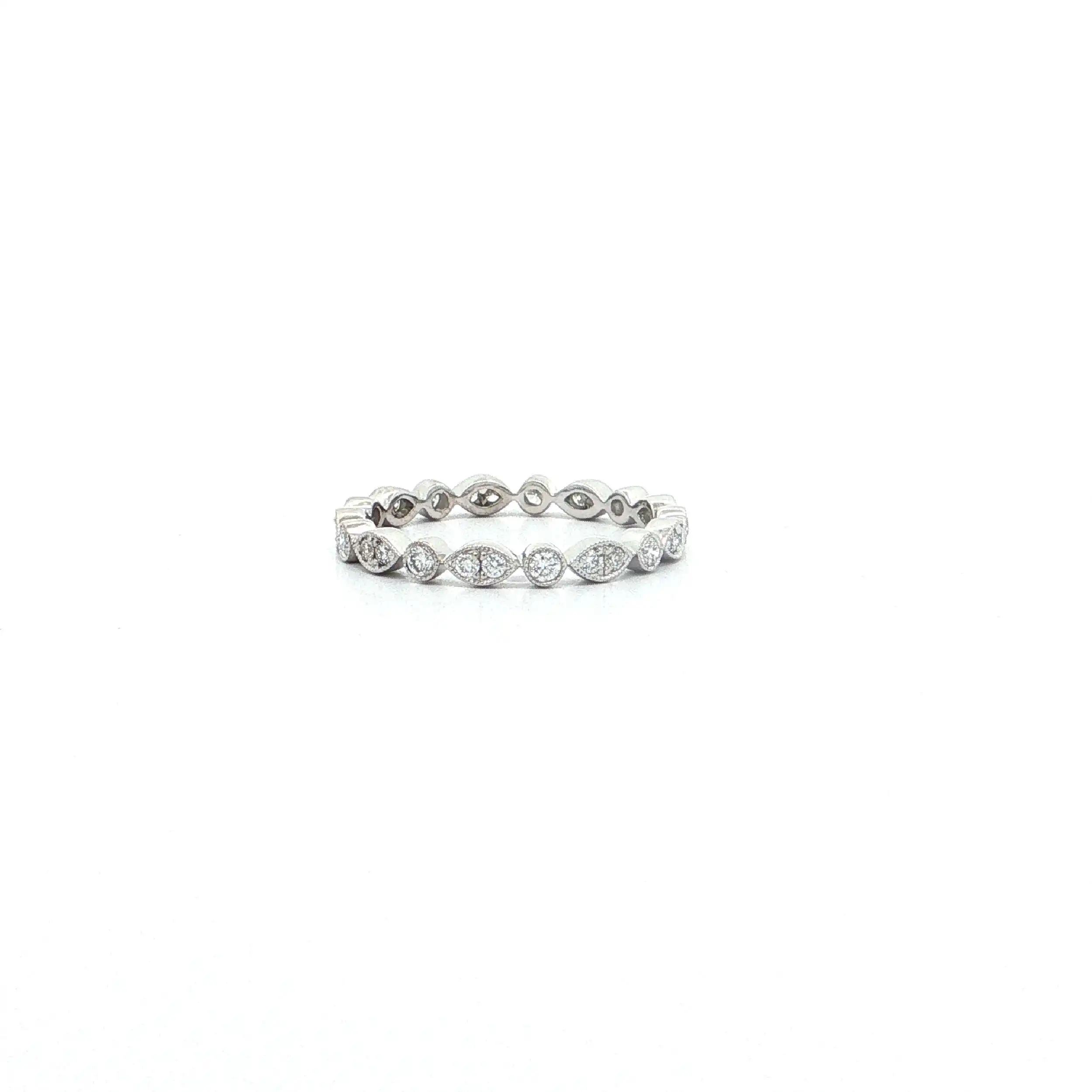 Ring Weißgold mit Brillanten 0,38ct. TW/SI