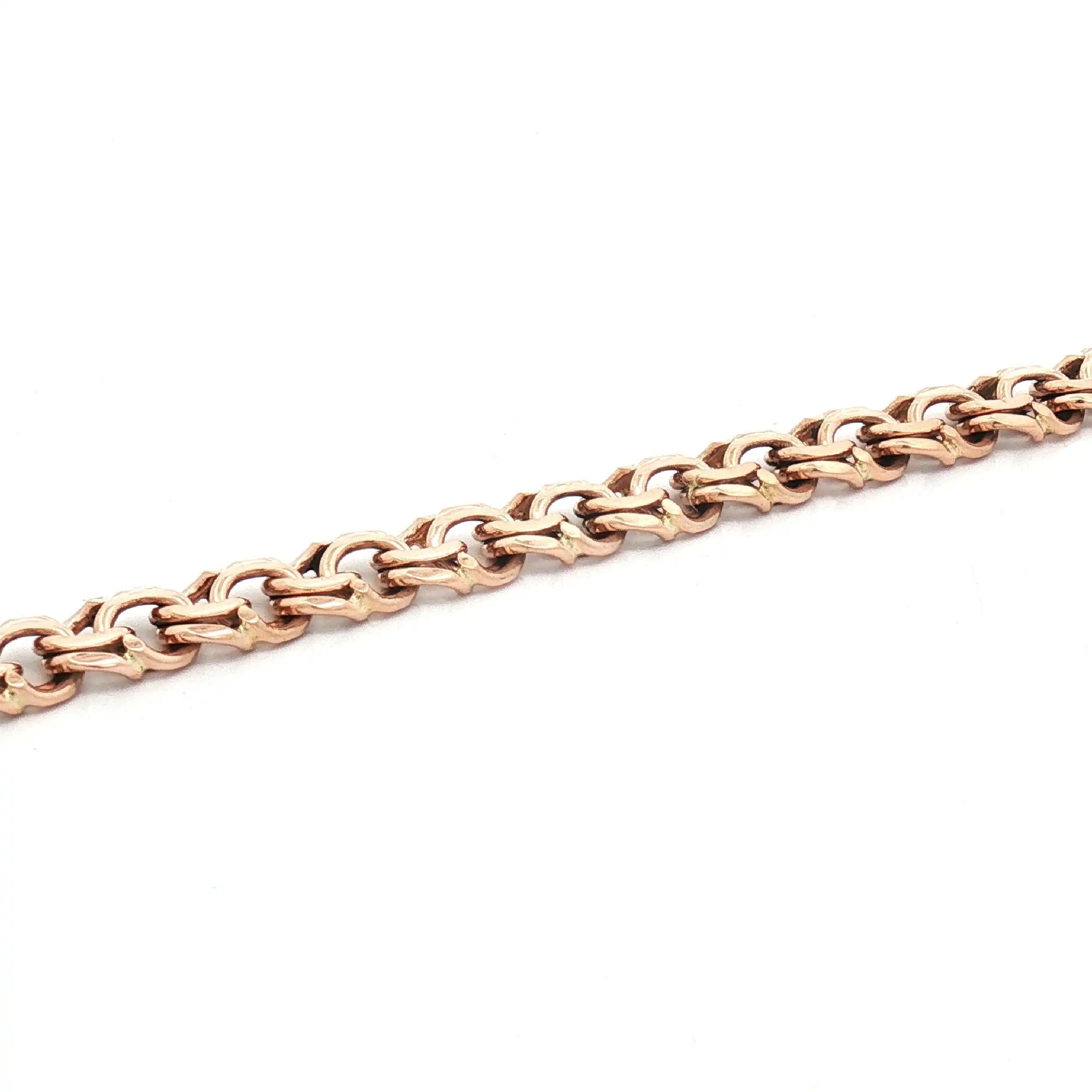 Doppelpanzerarmband Rotgold