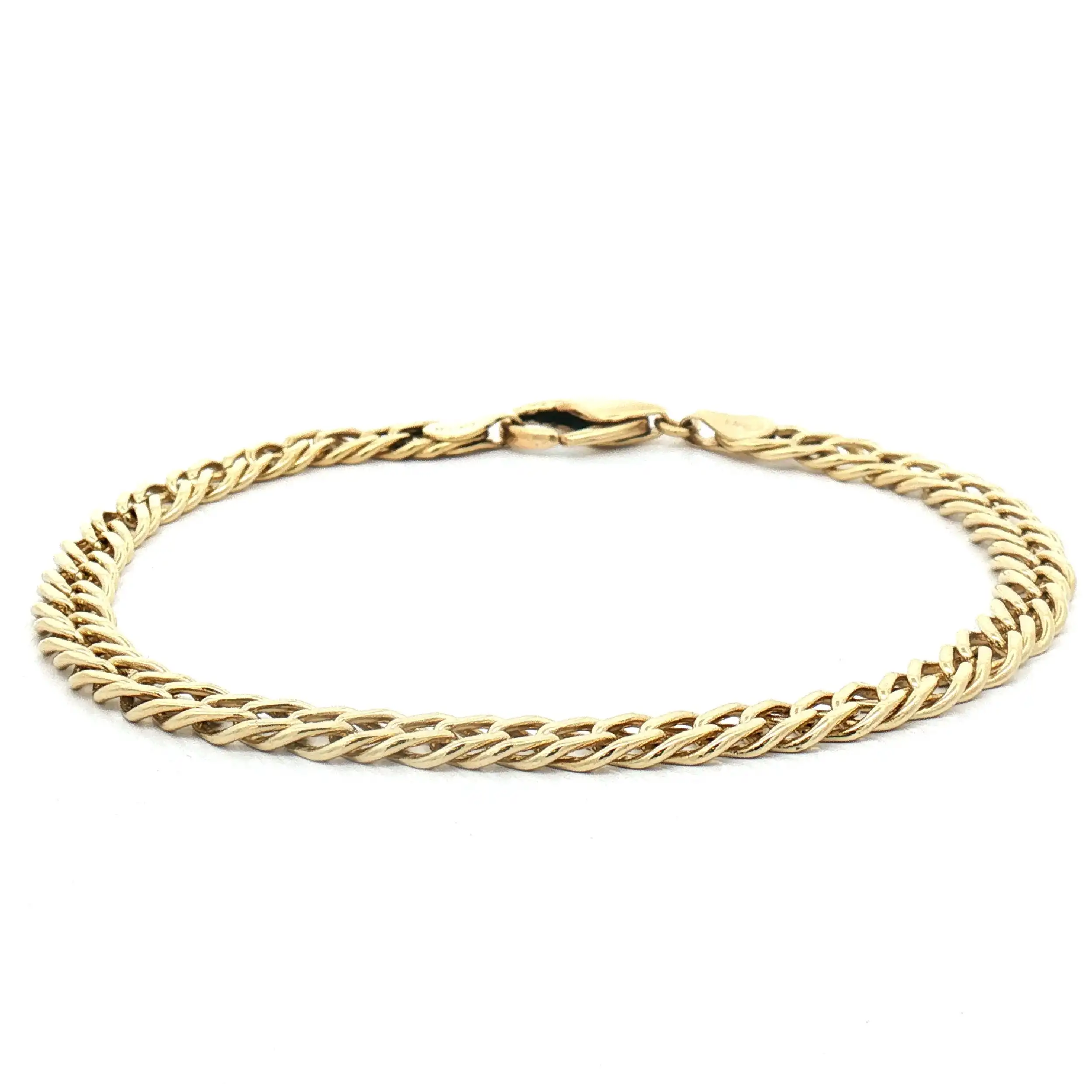 Doppelpanzerarmband Gelbgold