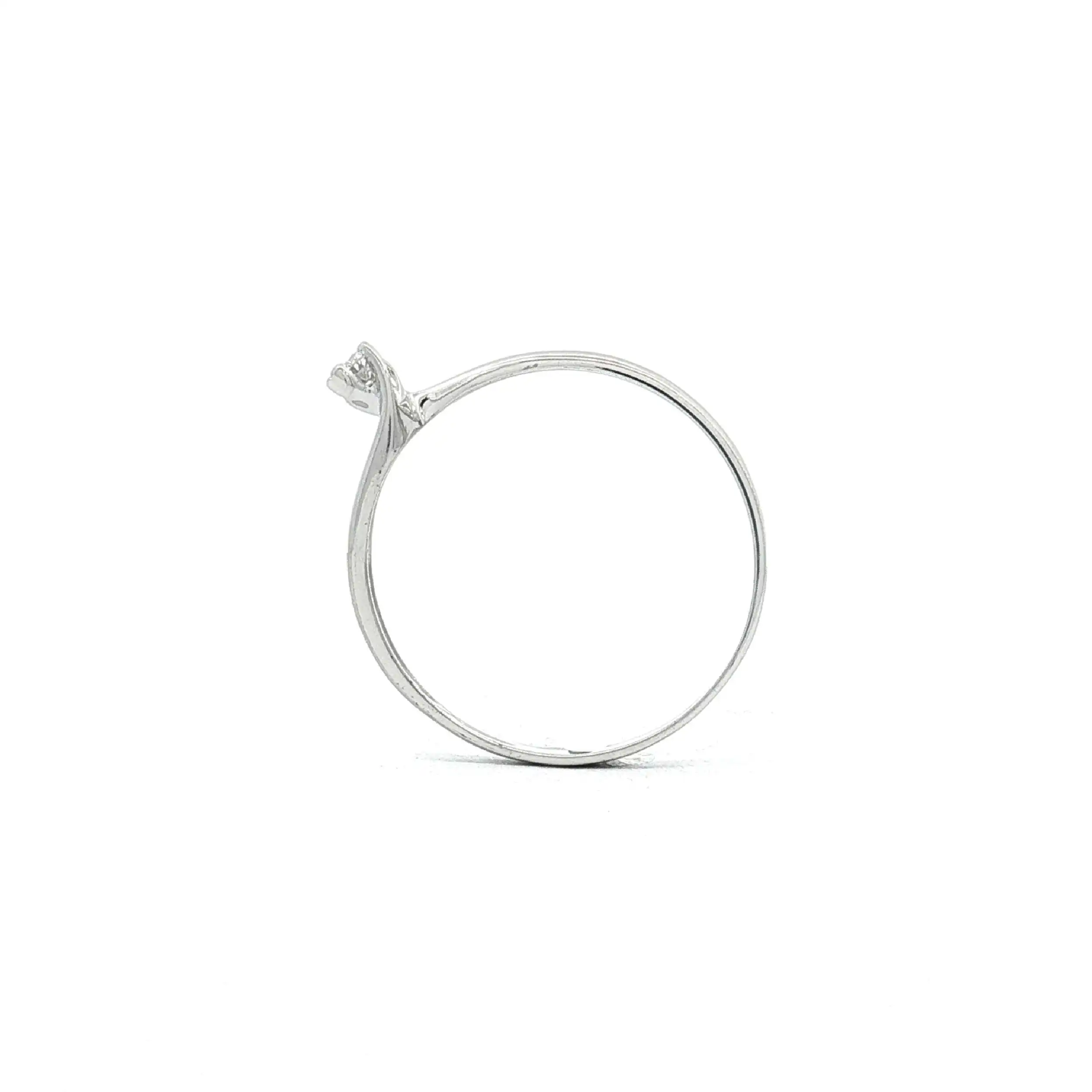 Ring Weißgold mit Brillant Solitär