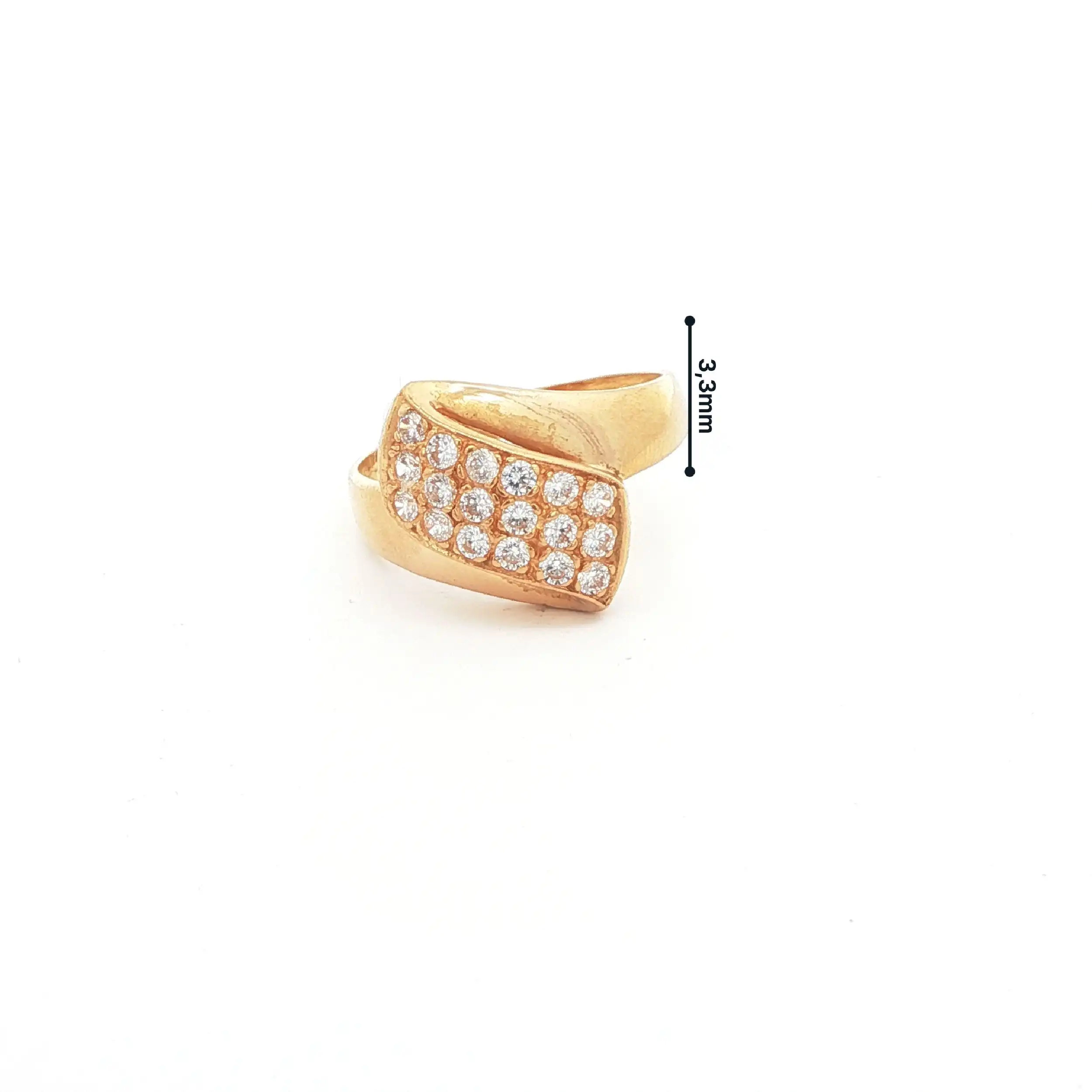 Ring Gelbgold mit Zirkonia
