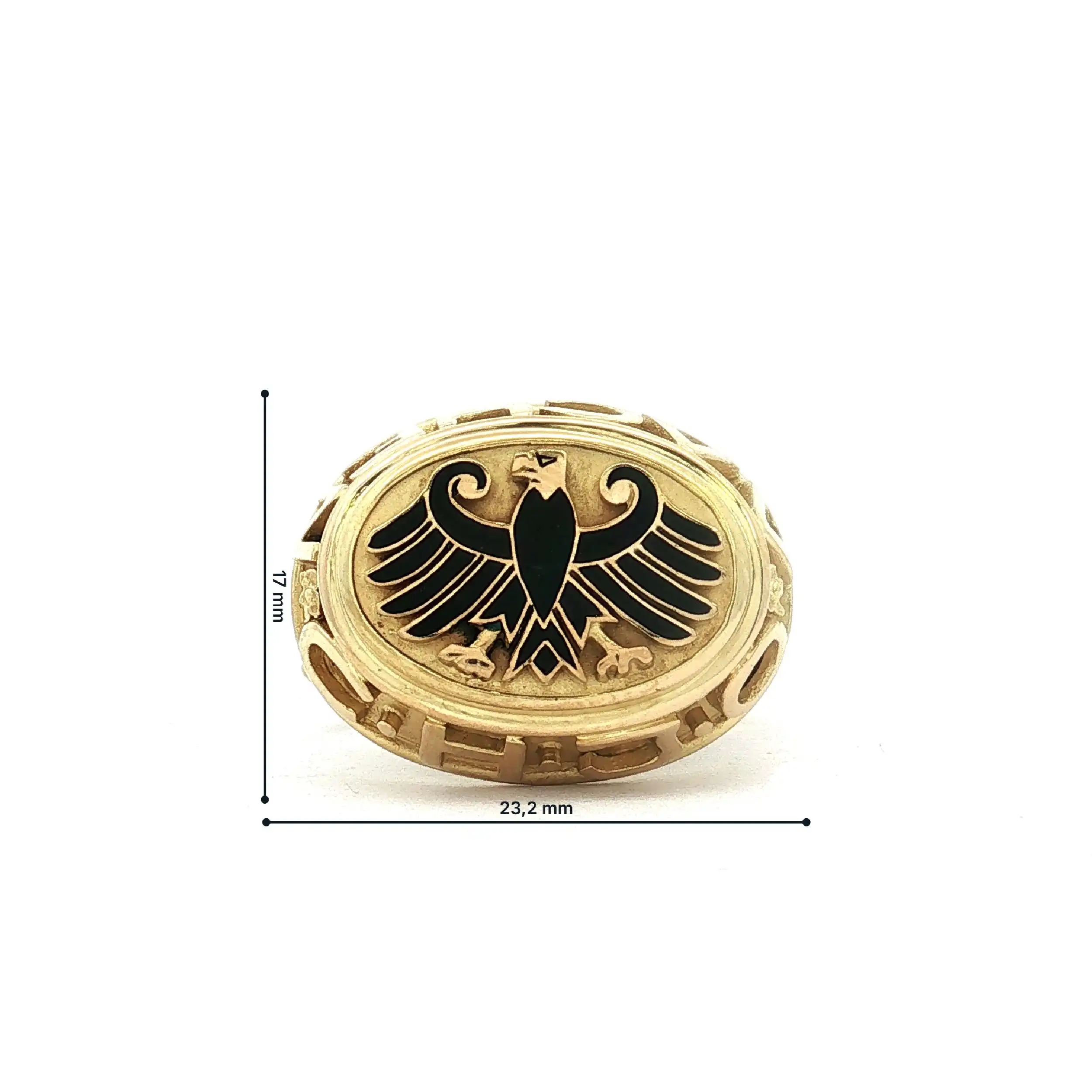 Ring Gelbgold mit Adler