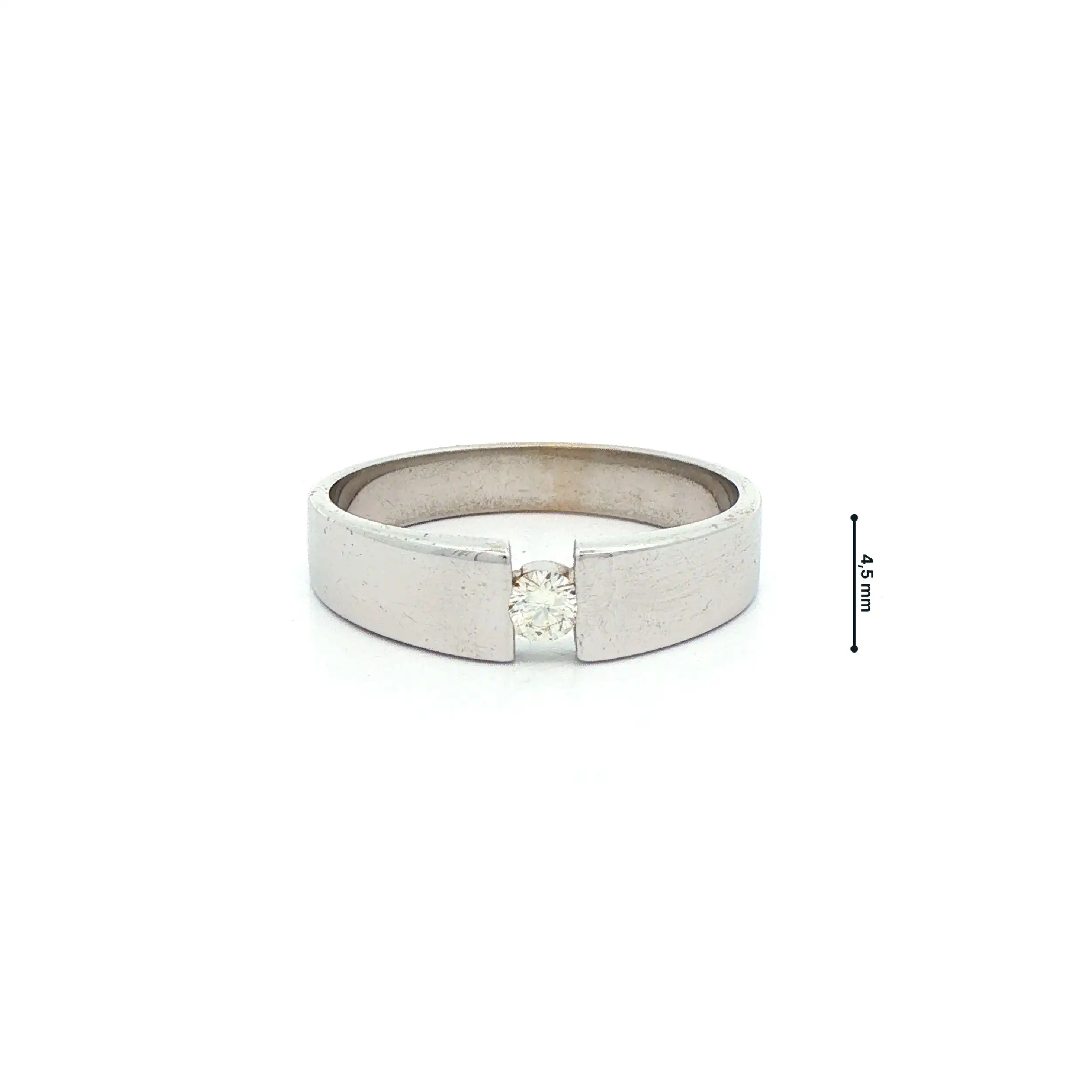 Ring Weißgold mit Brillant Ring Weißgold mit Brillant
