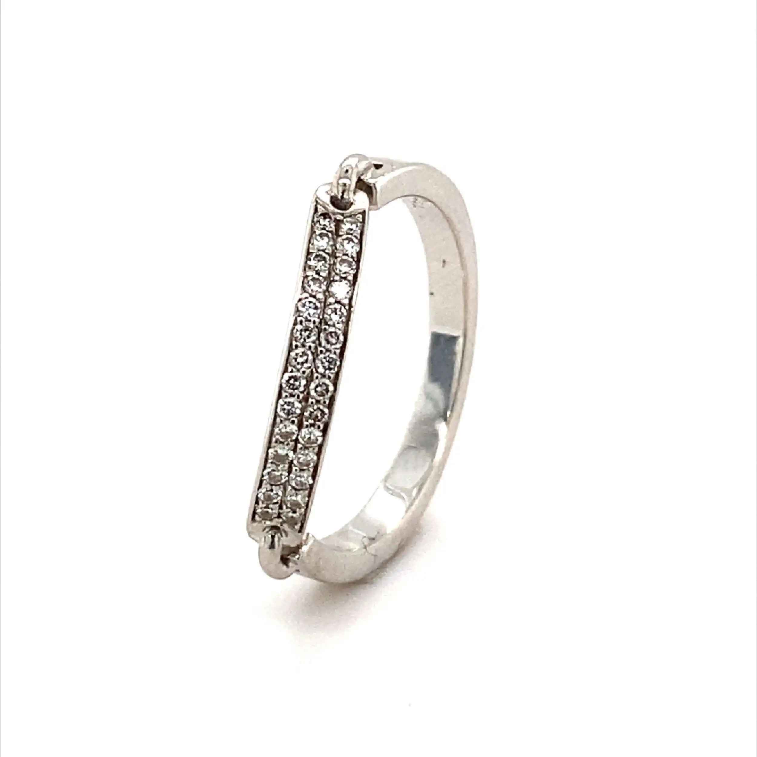 Ring Weißgold mit Brillanten Ring Weißgold mit Brillanten