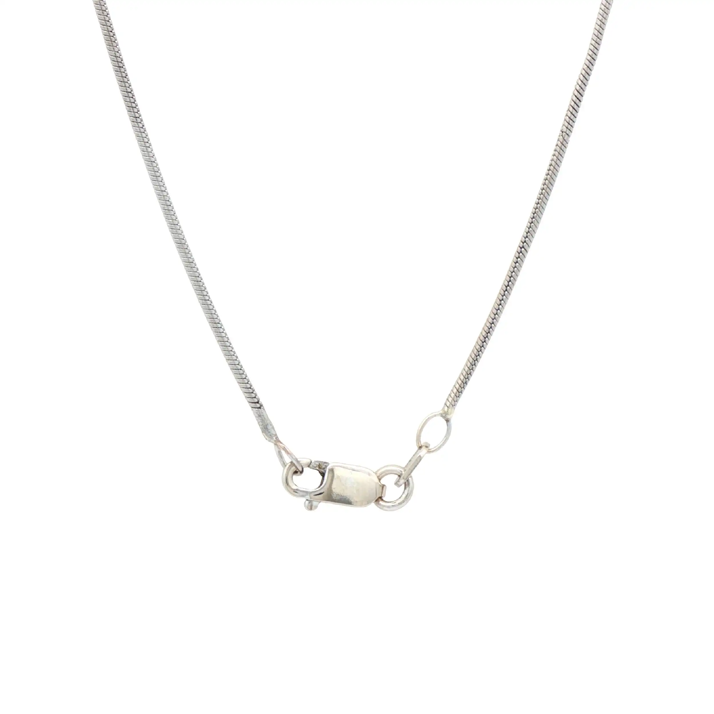 Schlangenkette Weißgold