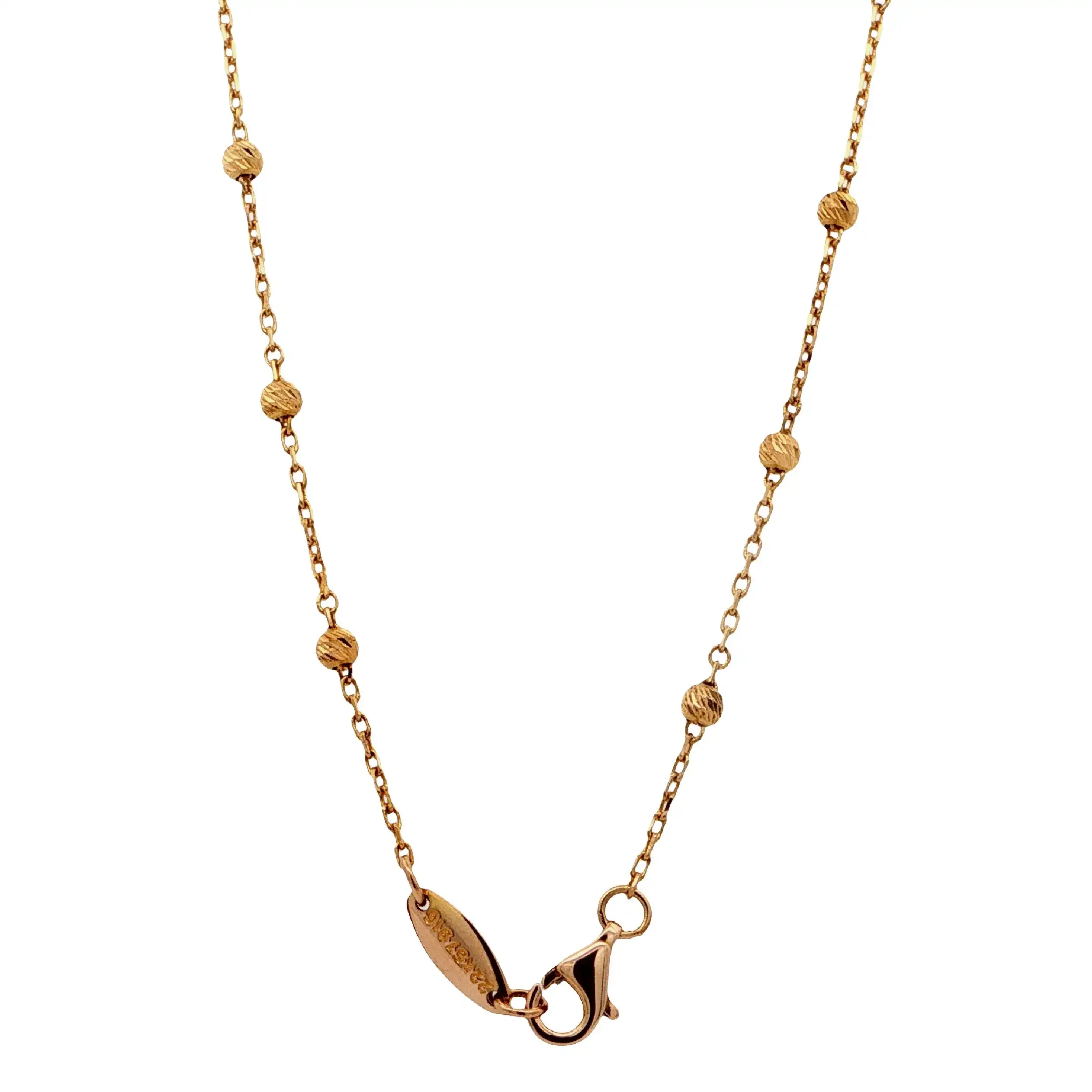 Kugelkette Gelbgold