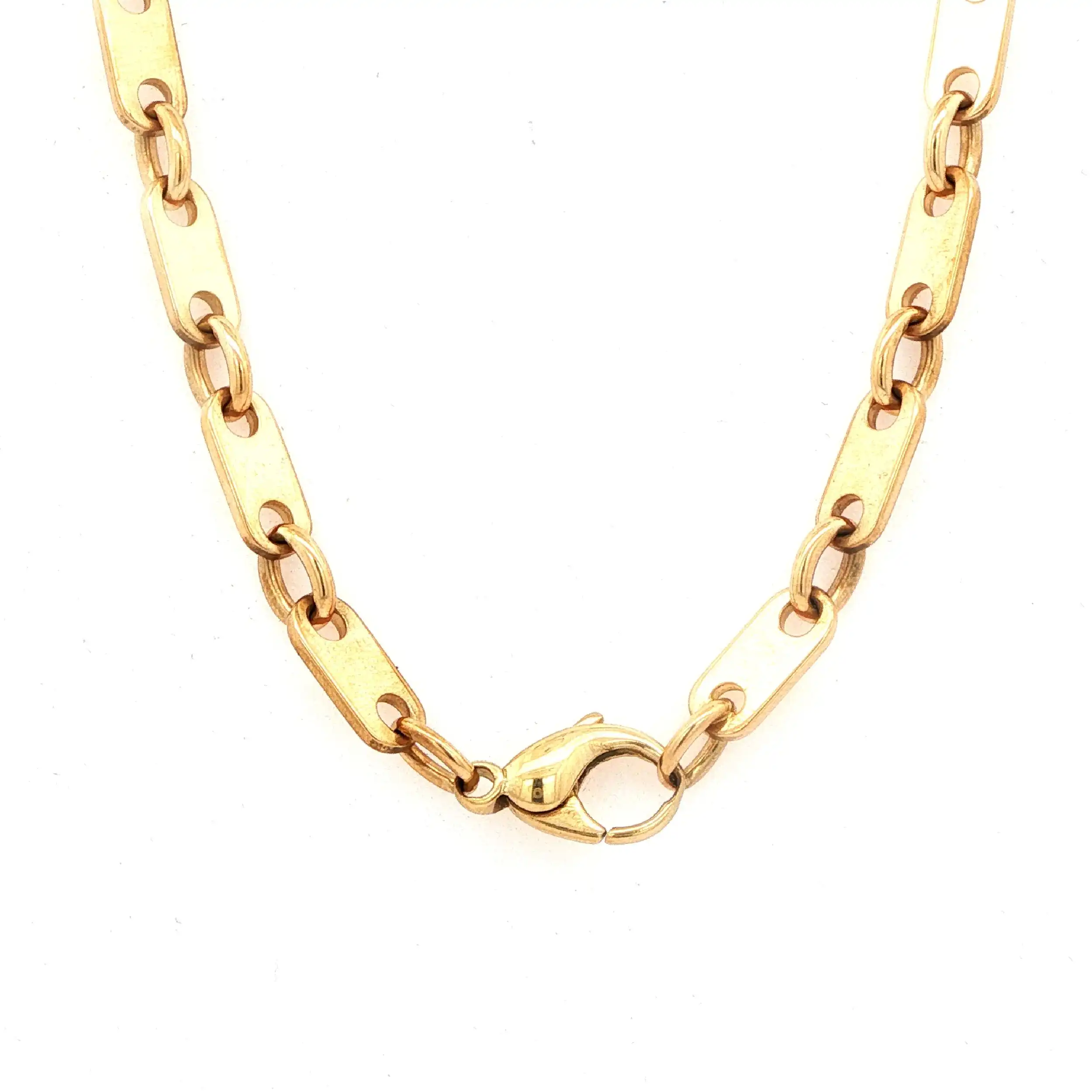 Plattenkette Gelbgold