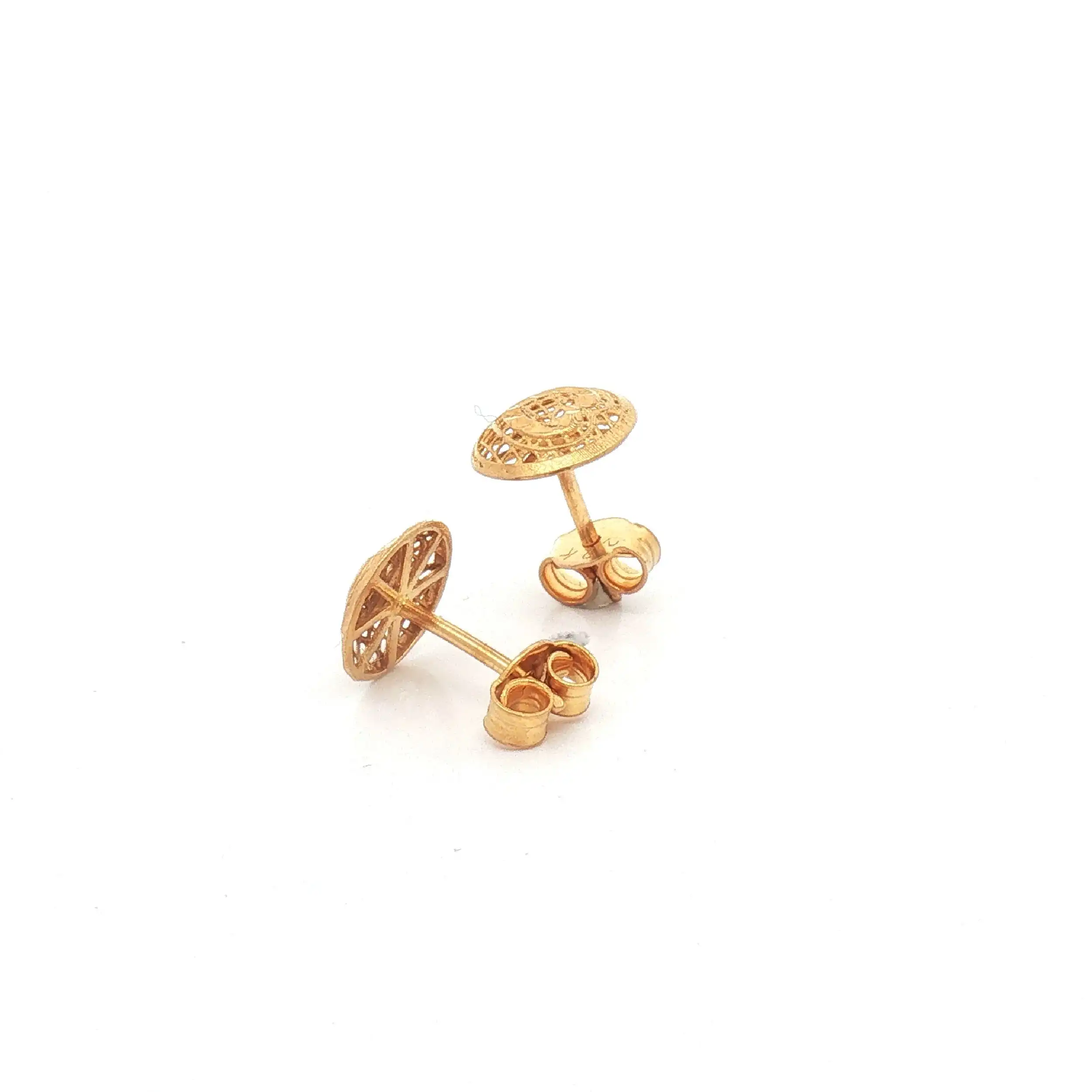 Ohrstecker Gelbgold mit Herzform