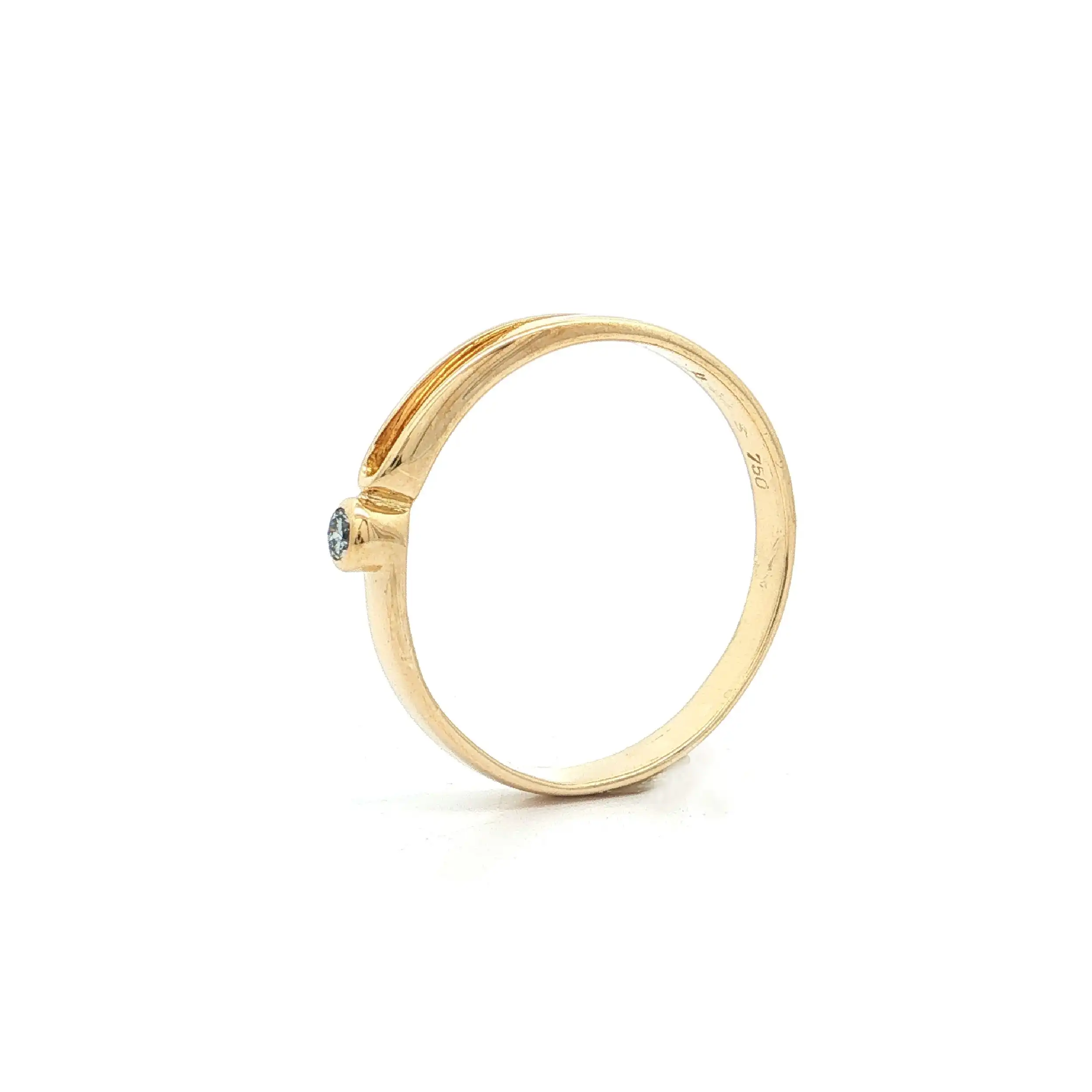 Solitärring Gelbgold mit Brillant