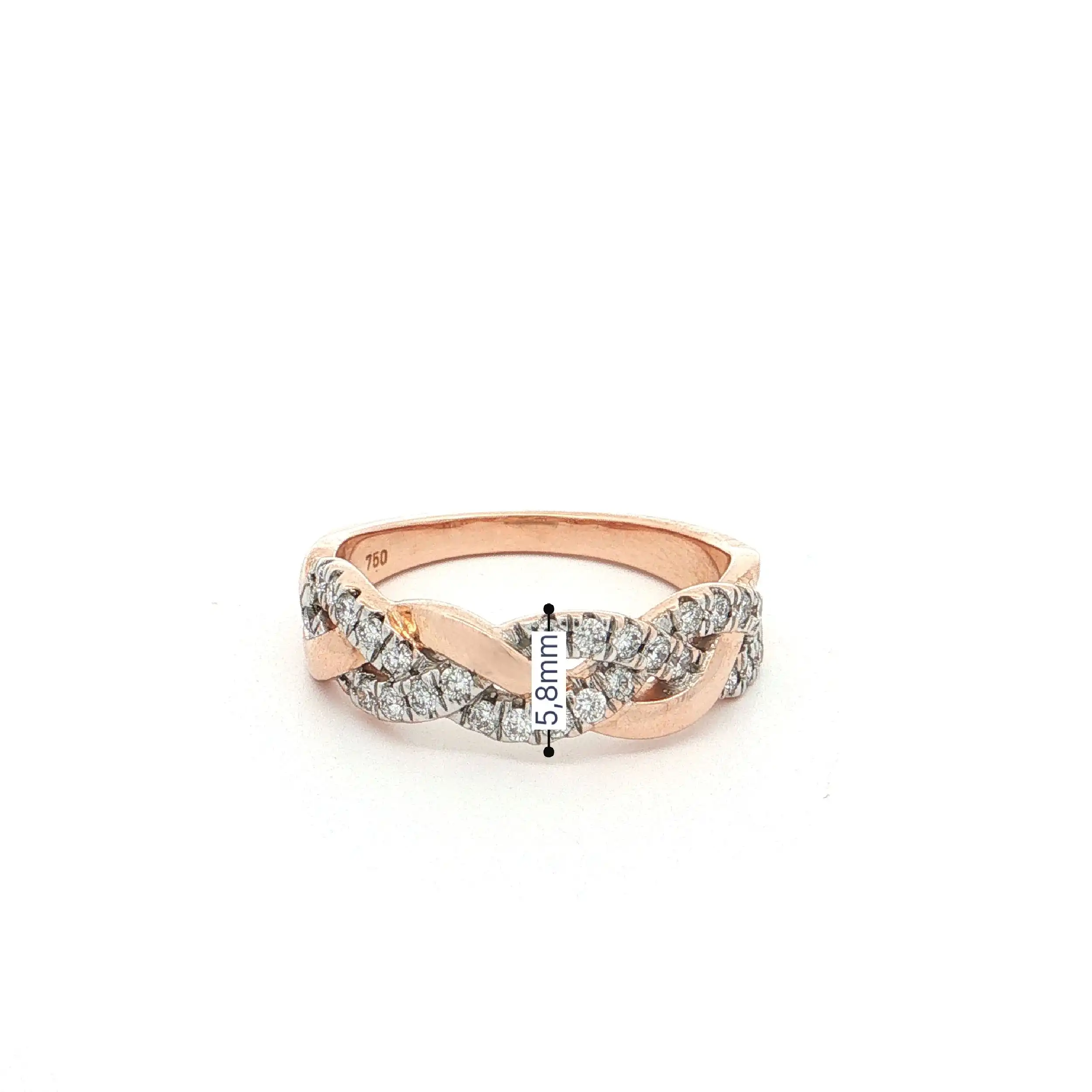Ring Roségold mit Brillanten Ring Roségold mit Brillanten