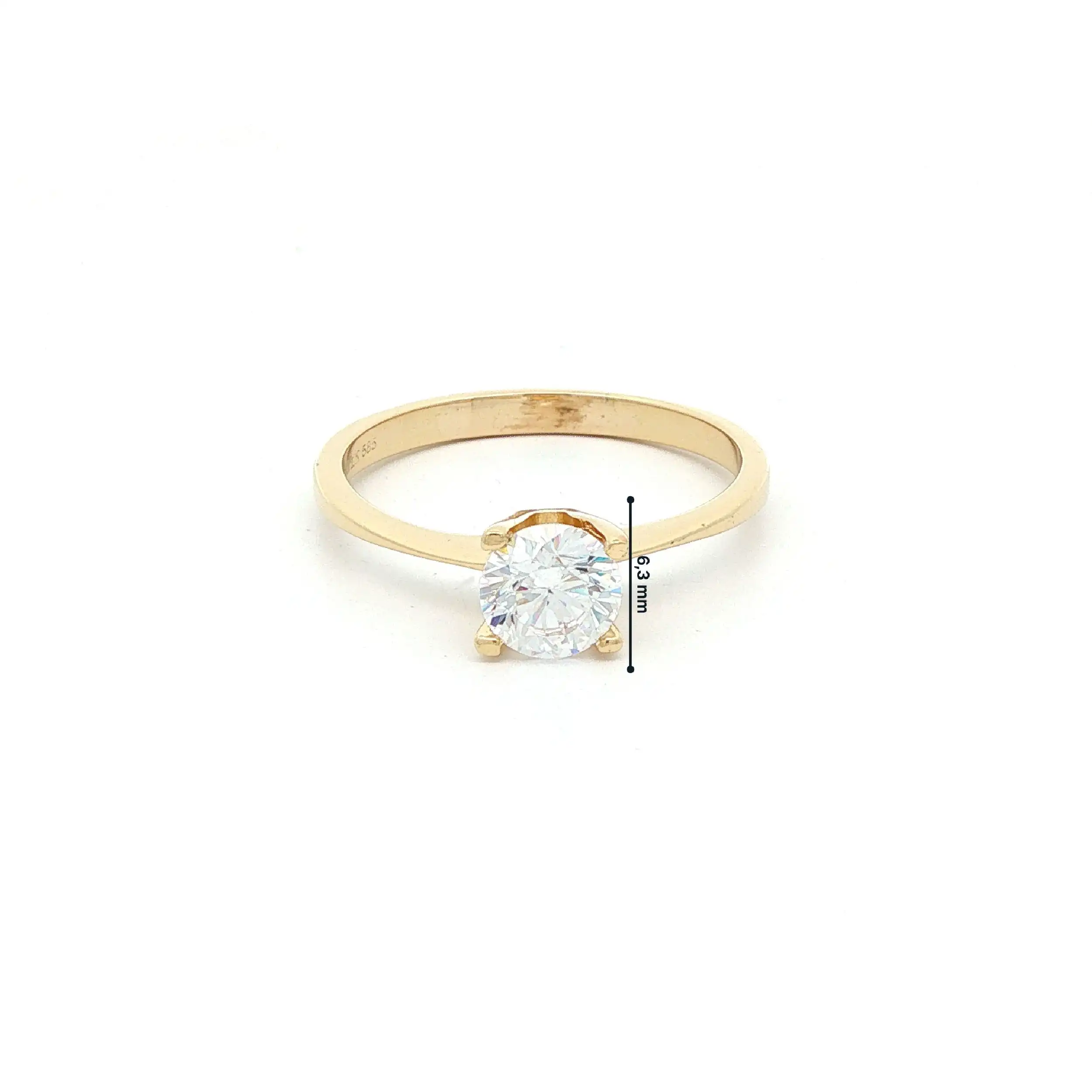 Ring Gelbgold mit Zirkonia