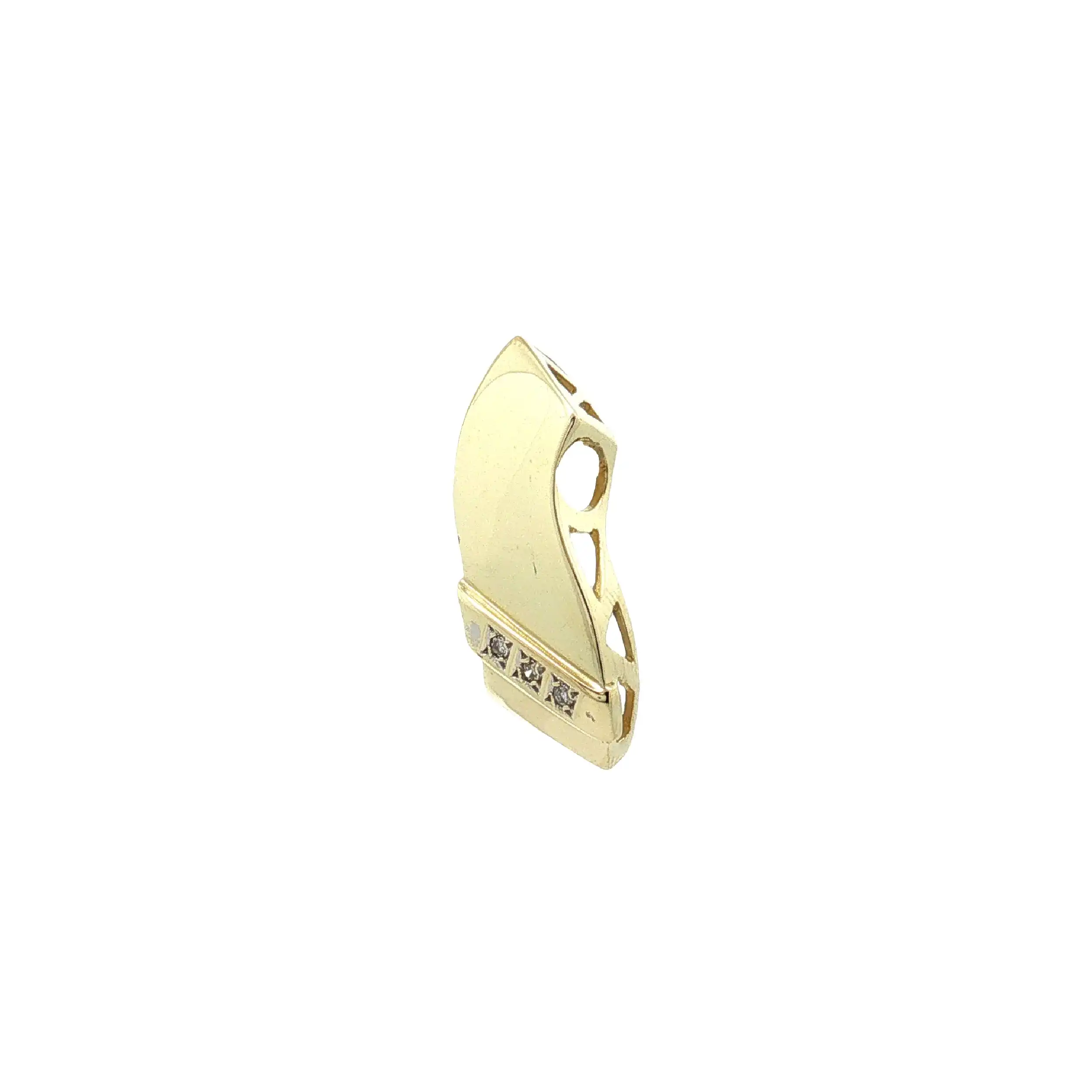 Anhänger Bicolor mit Brillanten, gravuert mit 0,03ct Anhänger Bicolor mit Brillanten, gravuert mit 0,03ct