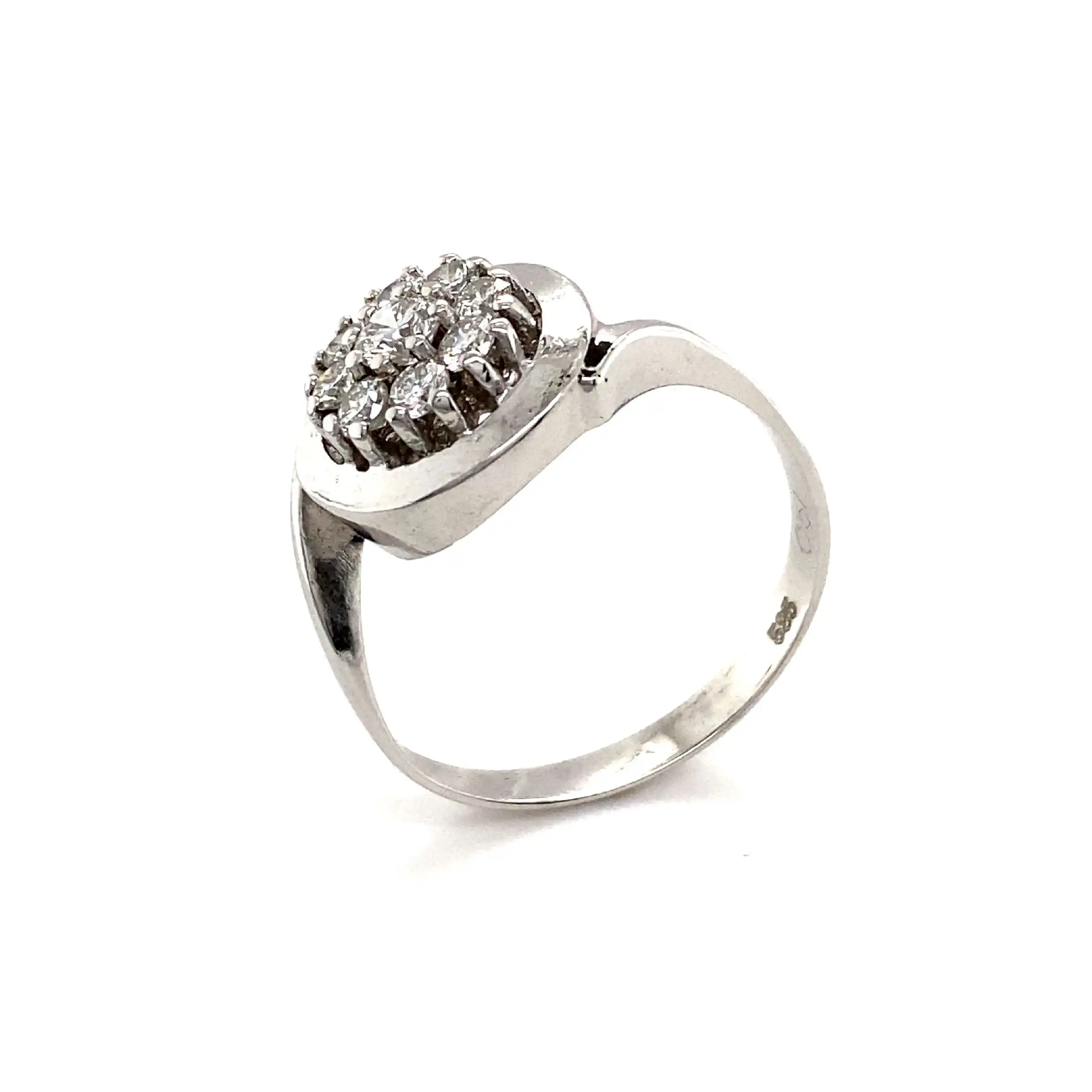 Ring Weißgold mit Brillanten Ring Weißgold mit Brillanten