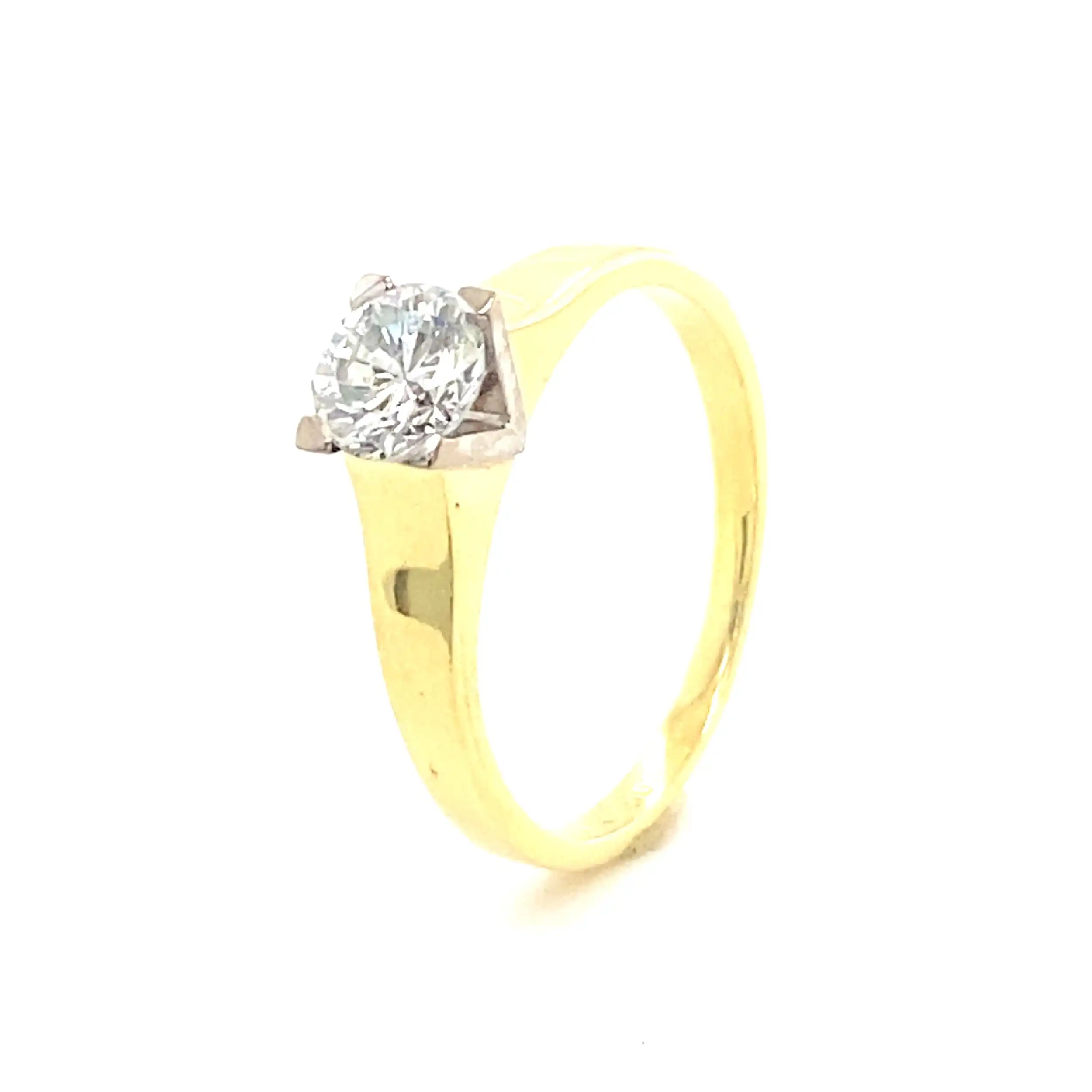 Ring Bicolor mit Brillant Ring Bicolor mit Brillant