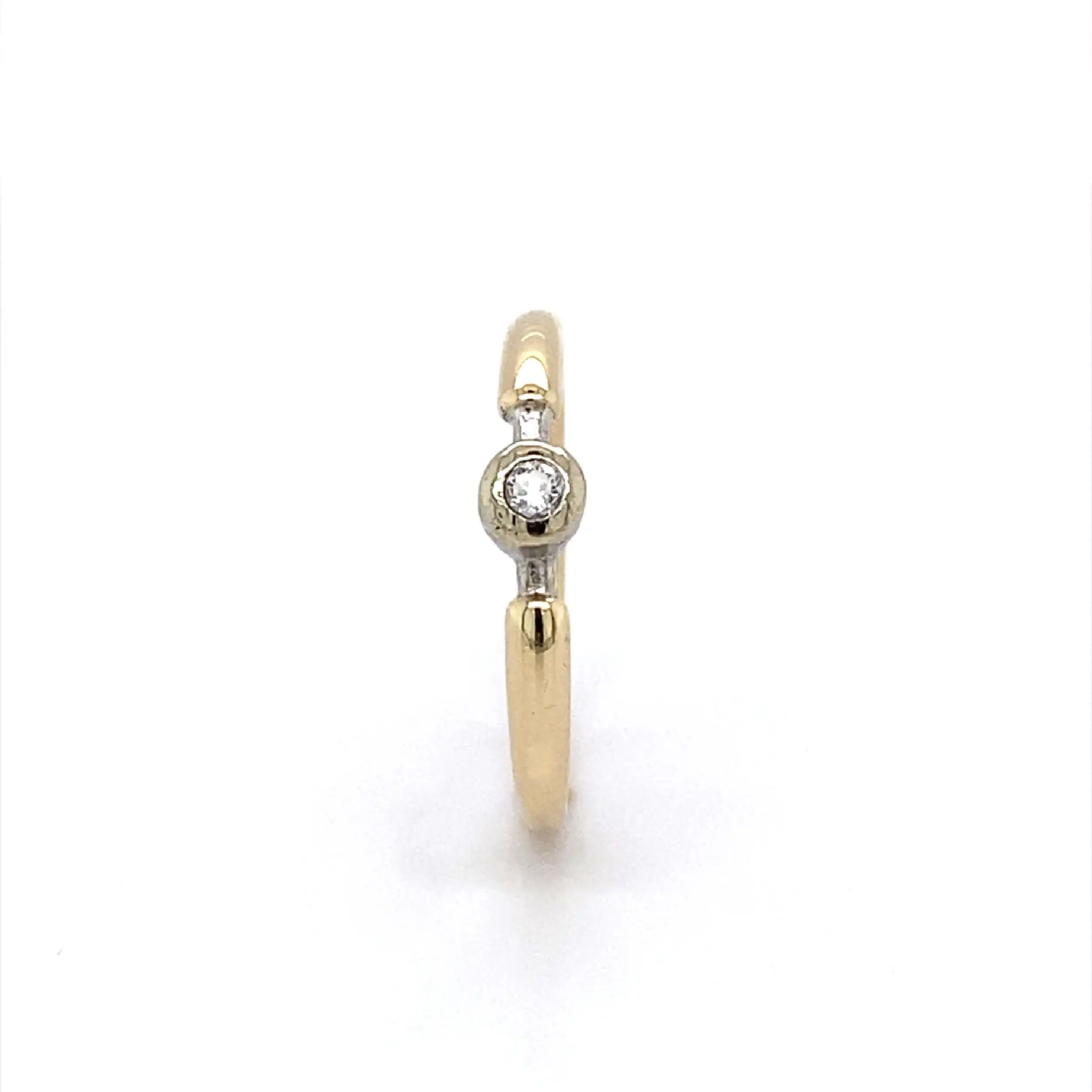 Ring Bicolor mit Brillant Ring Bicolor mit Brillant