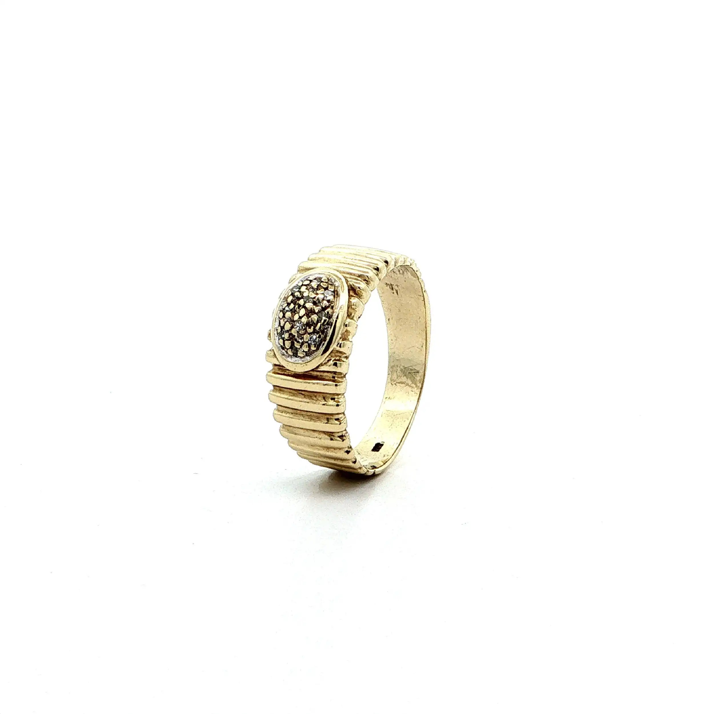 Ring Gelbgold mit Diamanten