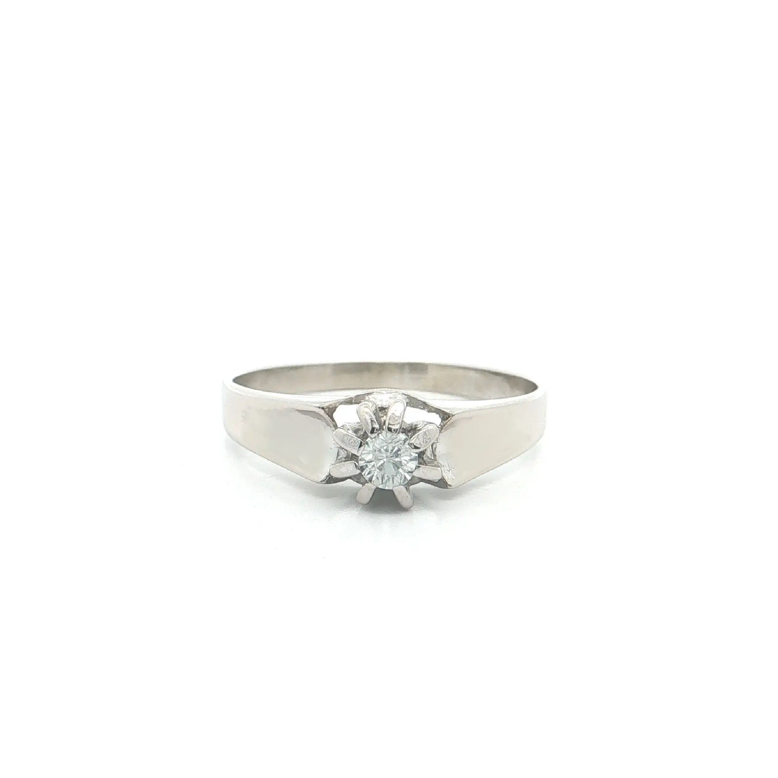Ring Weißgold mit Zirkonia