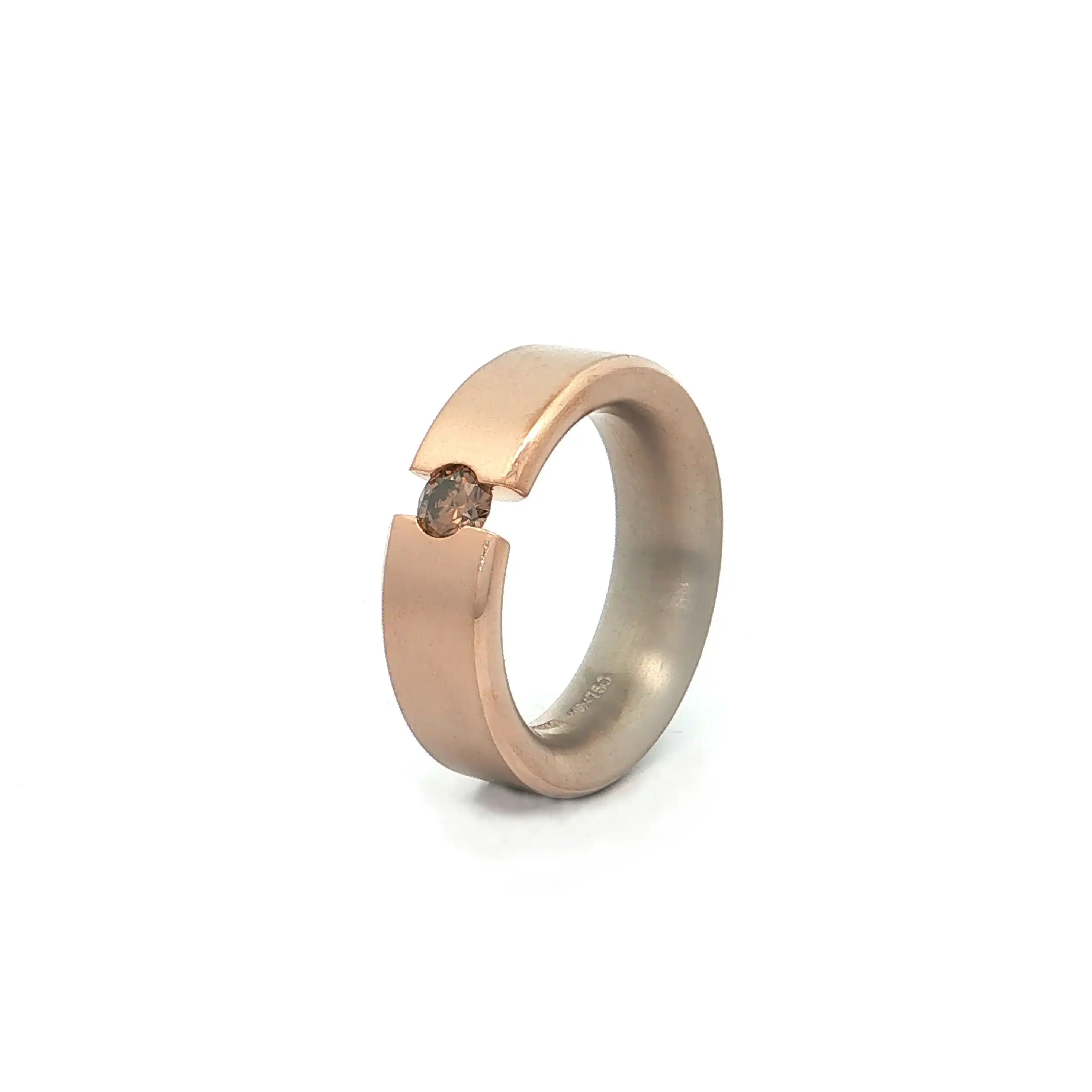 Niessing Aura Spannring aus 750er Gold mit braunem Diamant Niessing Aura Spannring aus 750er Gold mit braunem Diamant