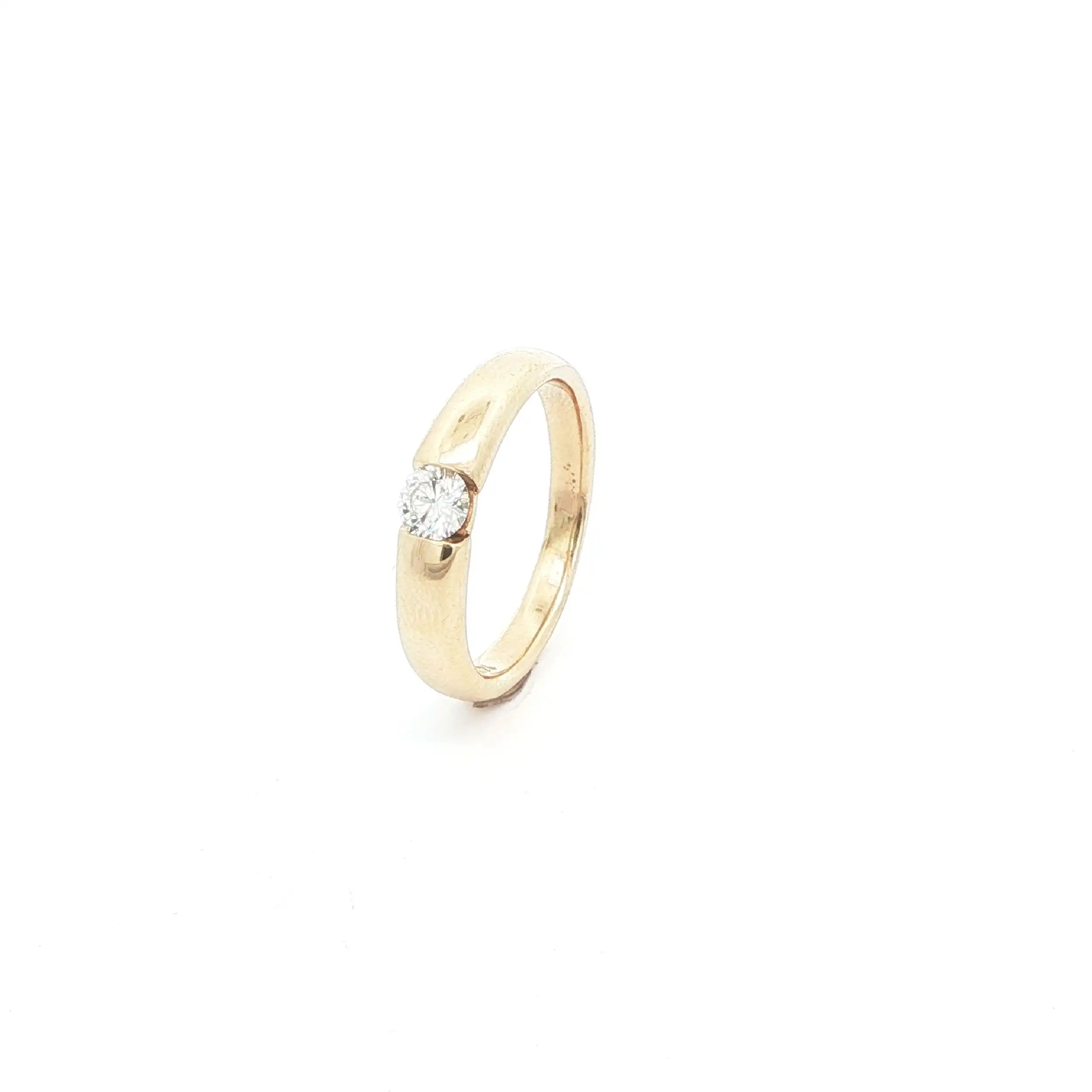 Ring Gelbgold mit Brillant Solitär
