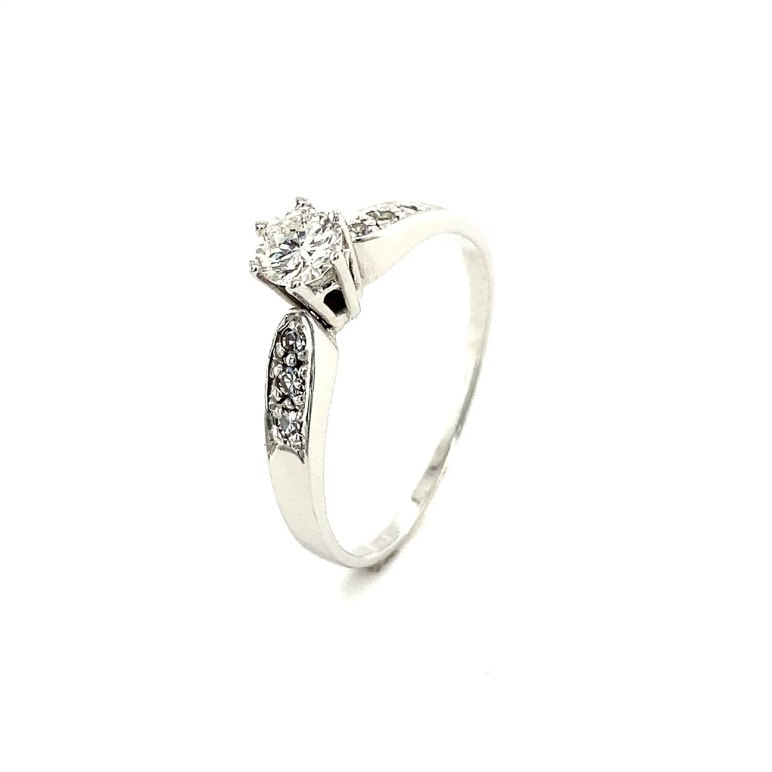 Ring Weißgold mit Diamanten Ring Weißgold mit Diamanten