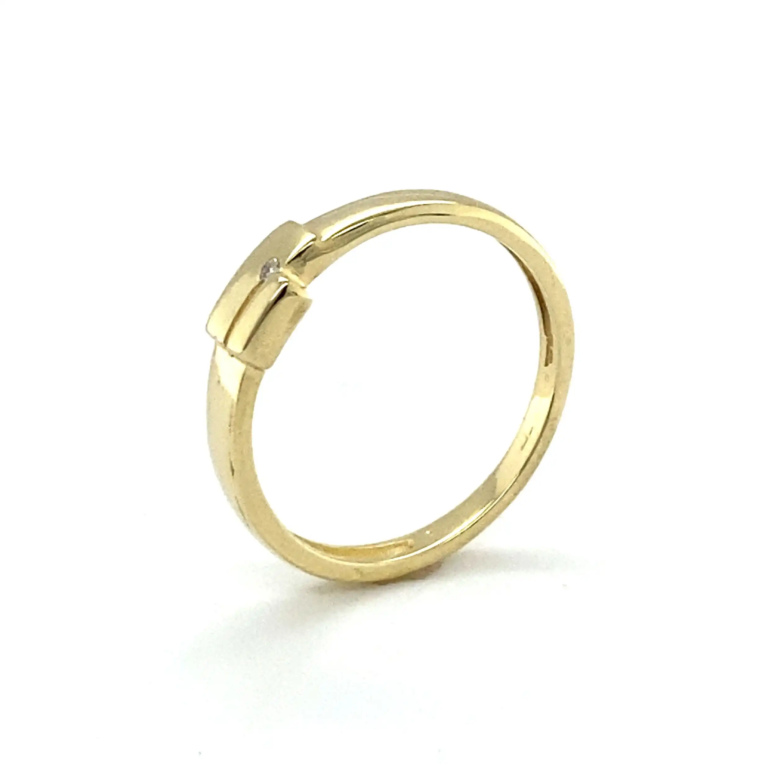 Ring Gelbgold mit Brillant Ring Gelbgold mit Brillant