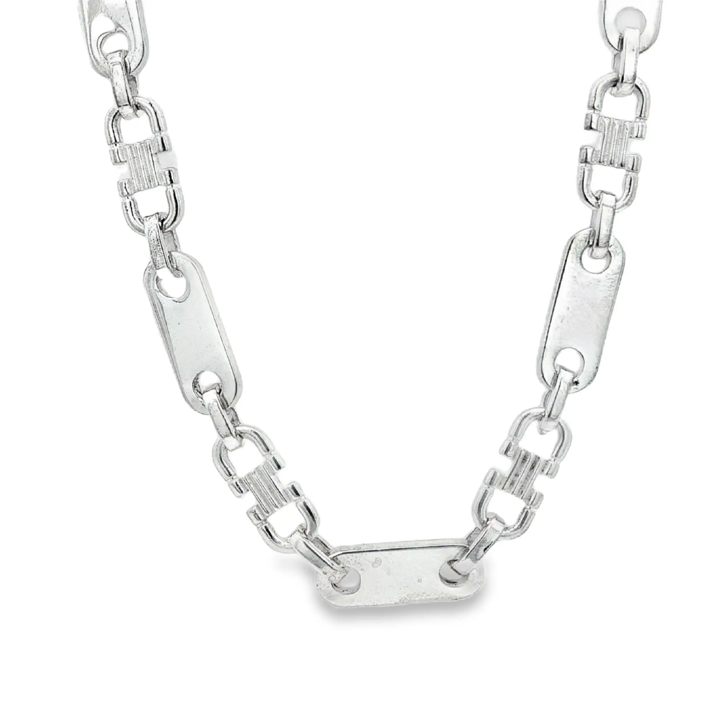 Plattenkette Silber