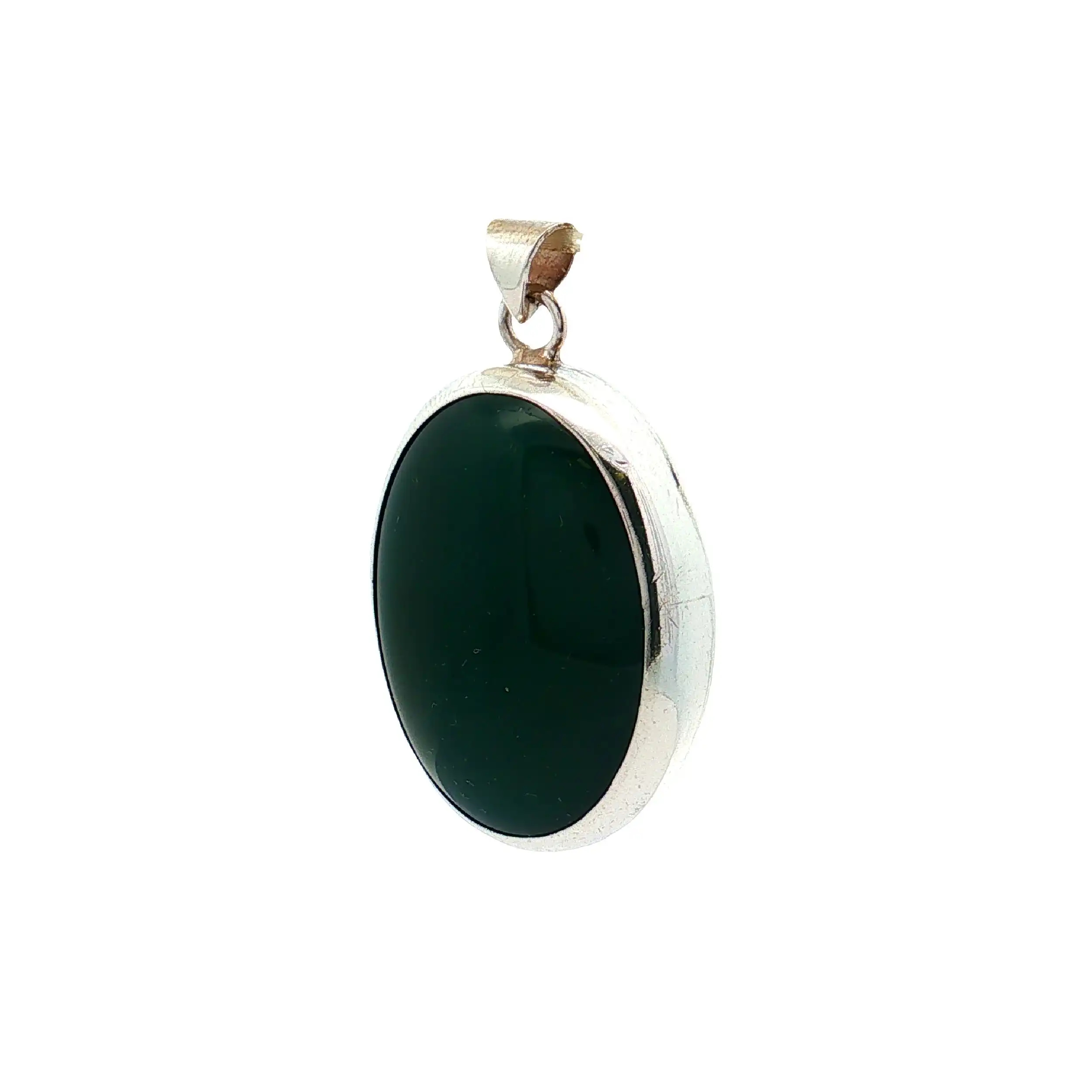 Anhänger Silber mit grünem Onyx Anhänger Silber mit grünem Onyx