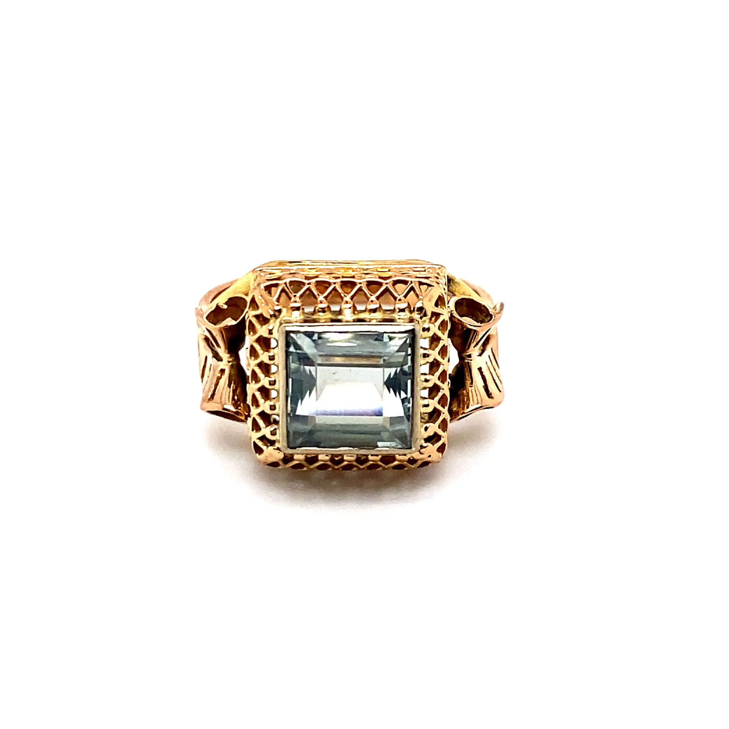 Ring Rosegold mit Aquamarin