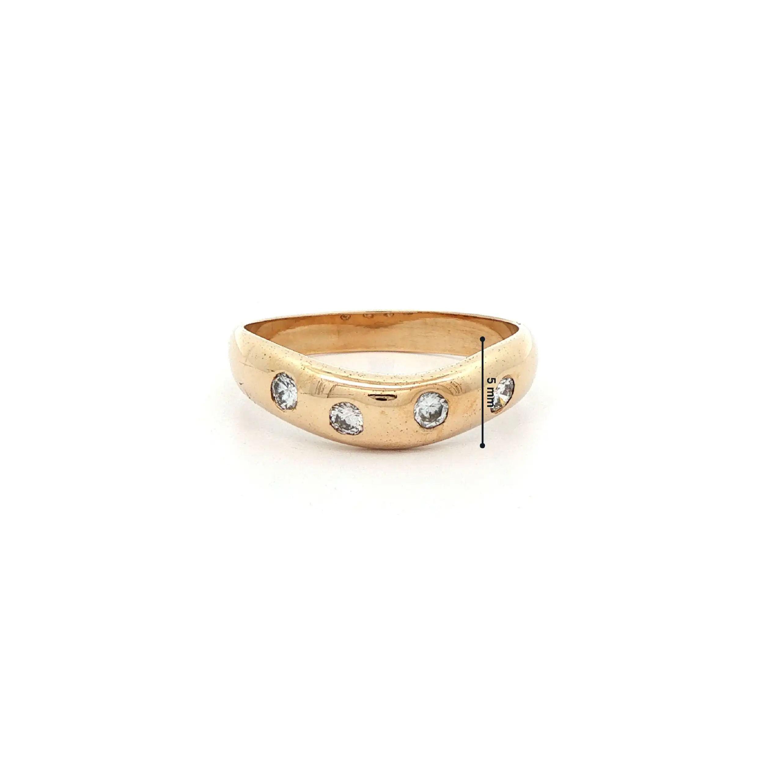 Ring Gelbgold mit Brillanten Ring Gelbgold mit Brillanten