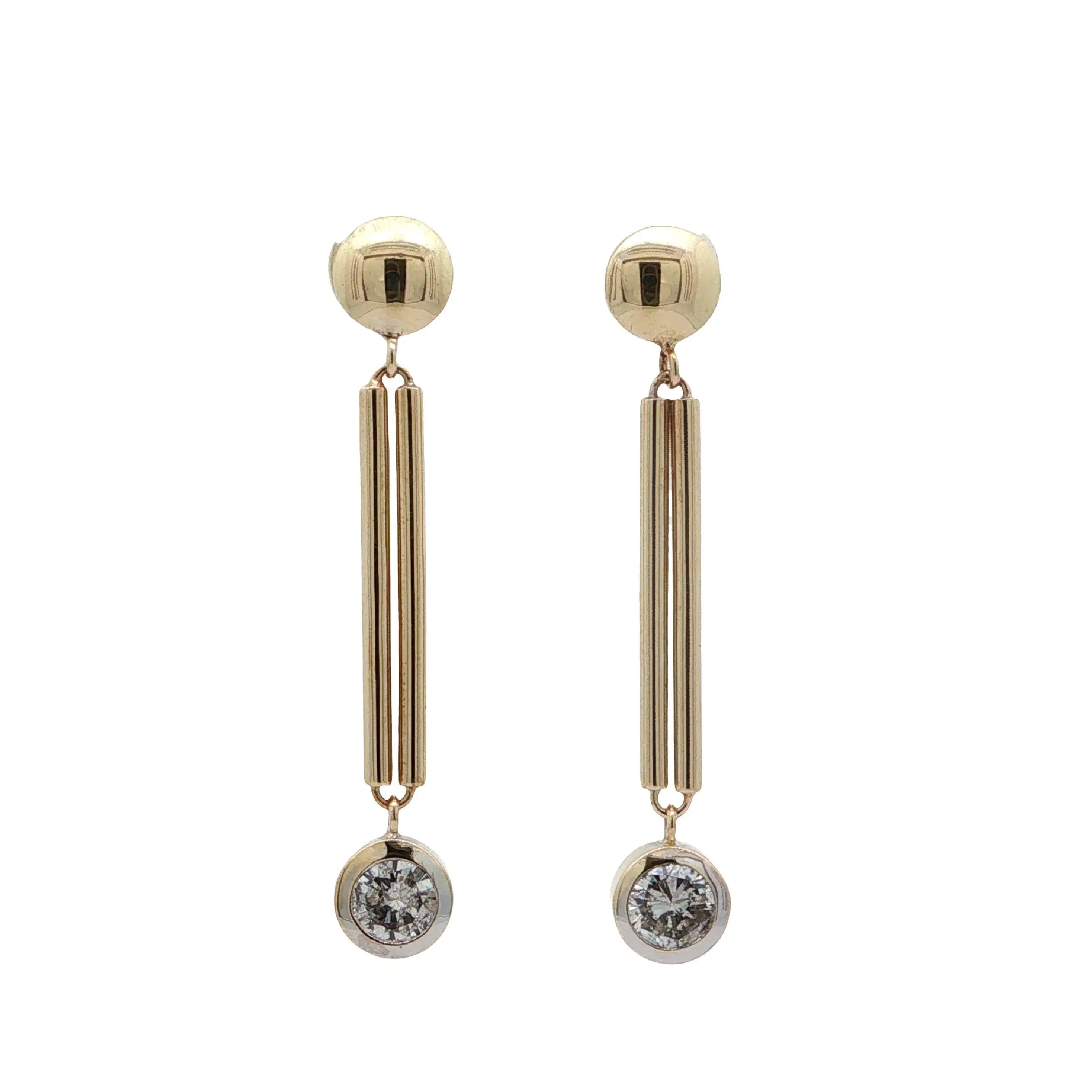 Ohrstecker Gelbgold mit Brillanten