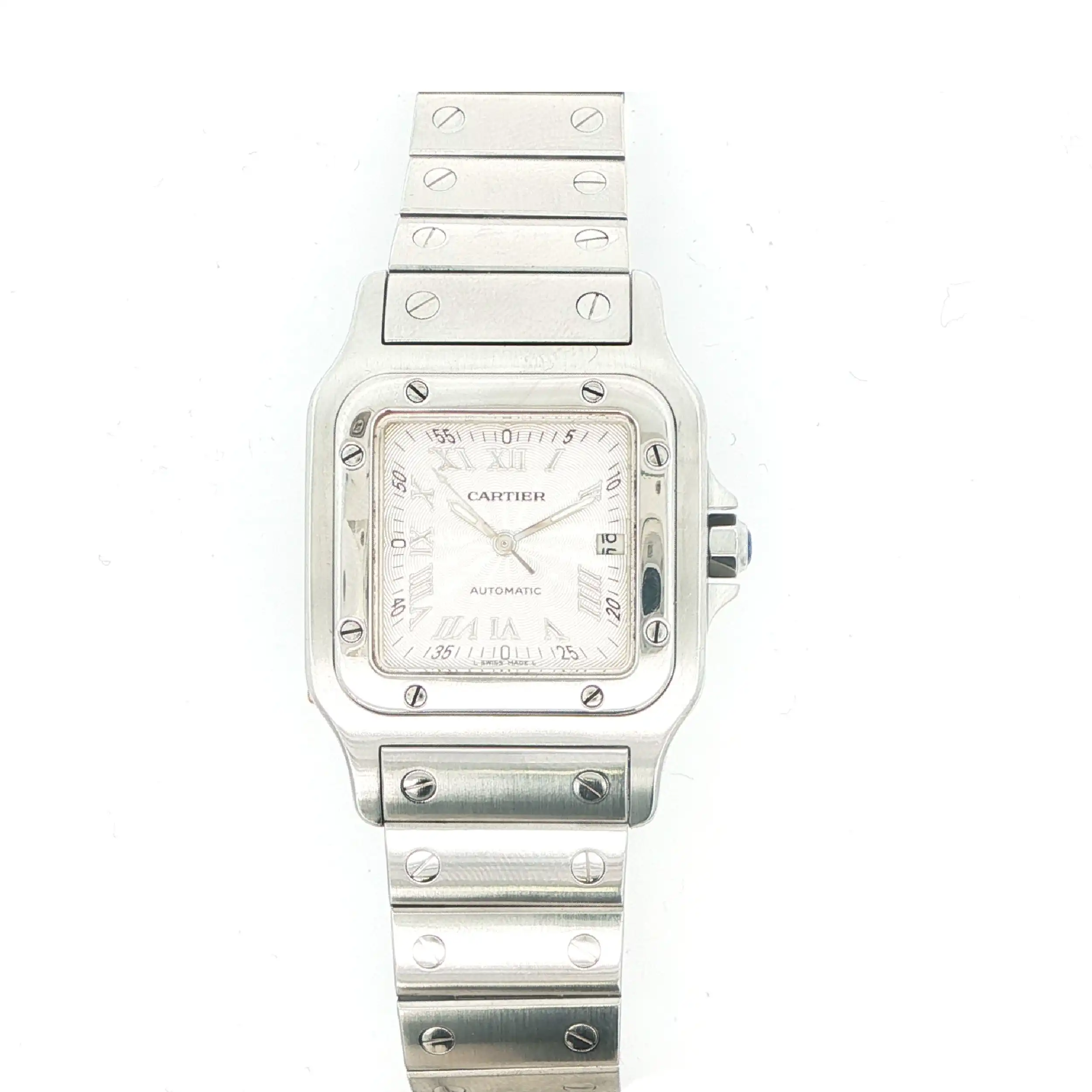 Herrenuhr Cartier Santos Galbée