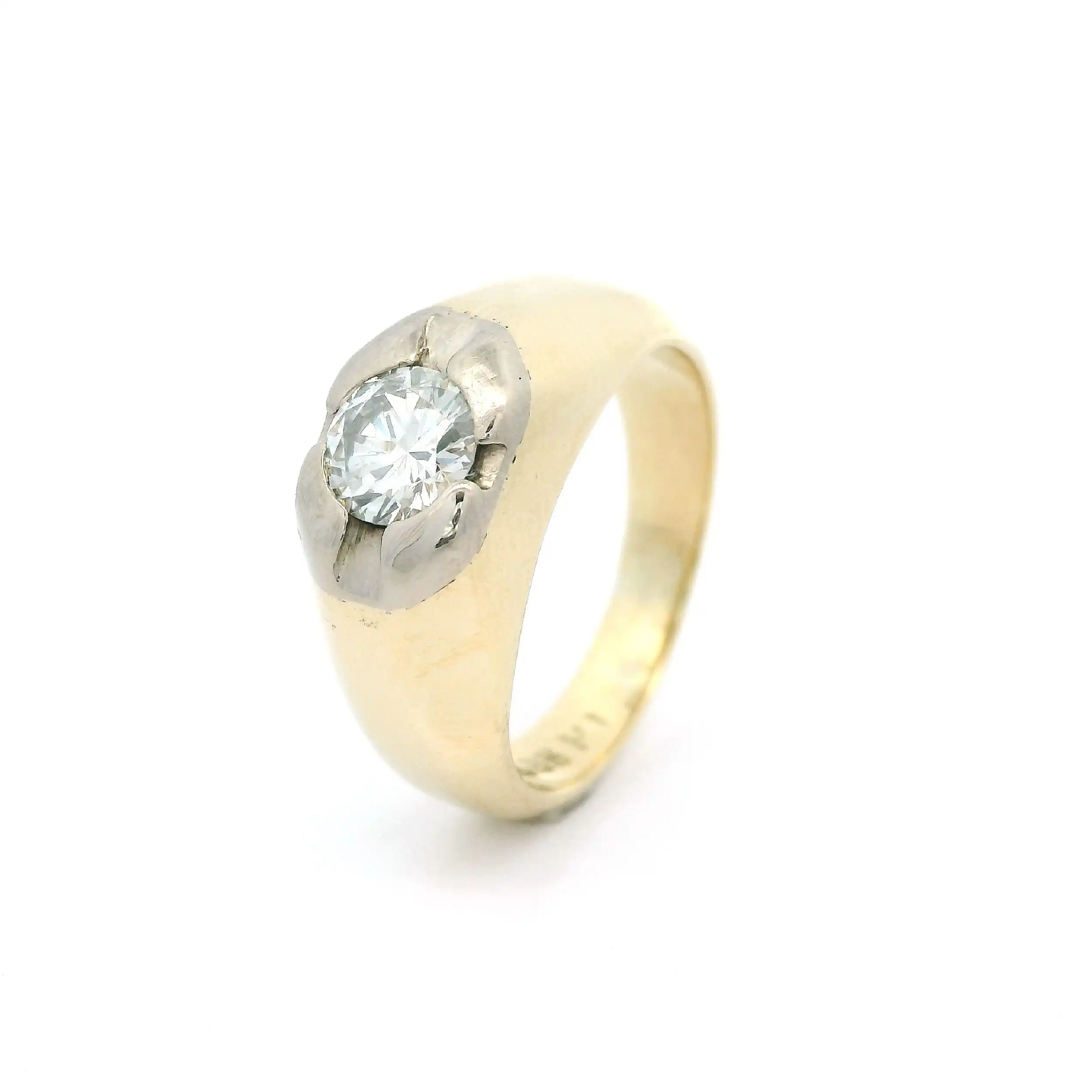 Ring Bicolor mit Brillant Ring Bicolor mit Brillant