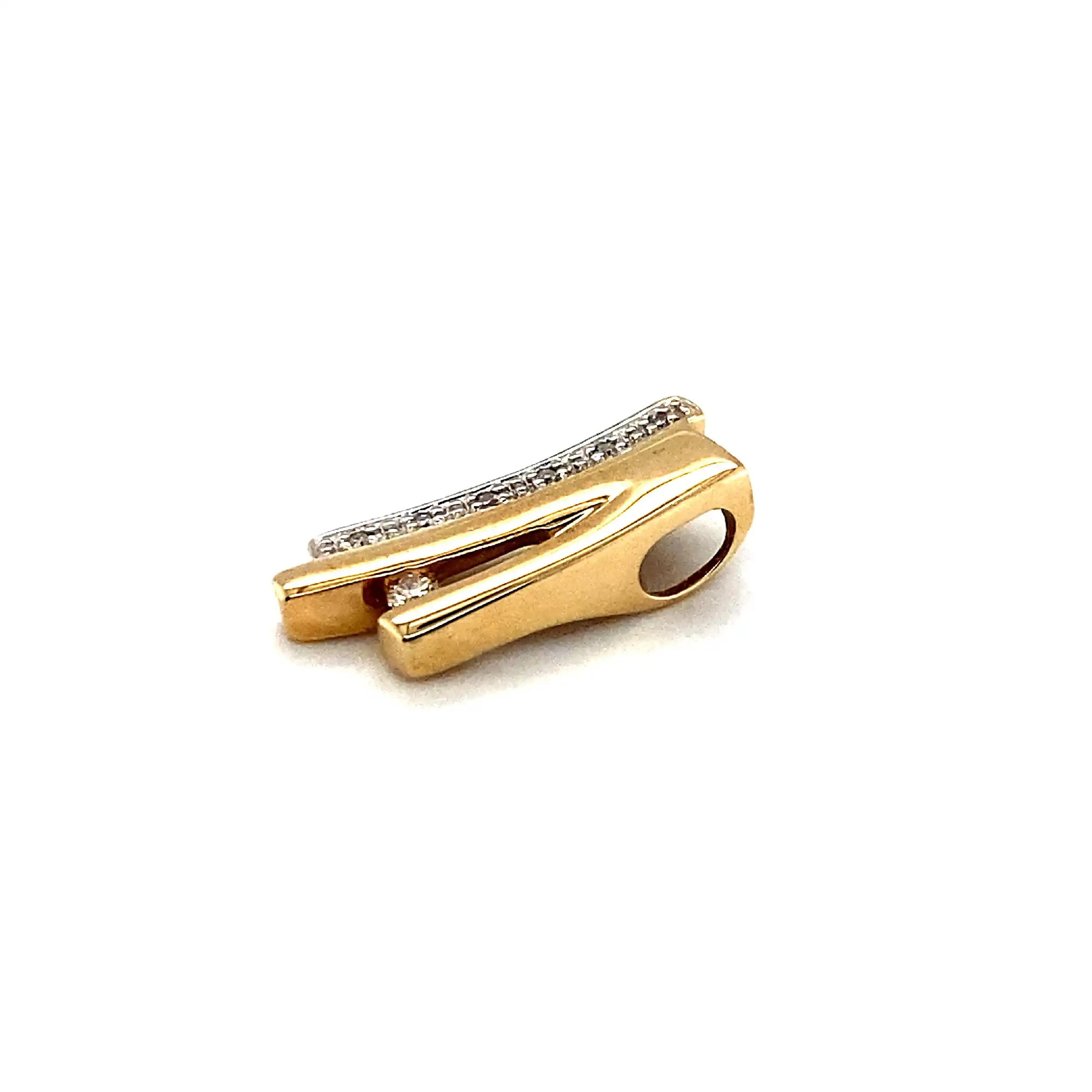 Anhänger Gelbgold mit Brillant und Diamanten Anhänger Gelbgold mit Brillant und Diamanten