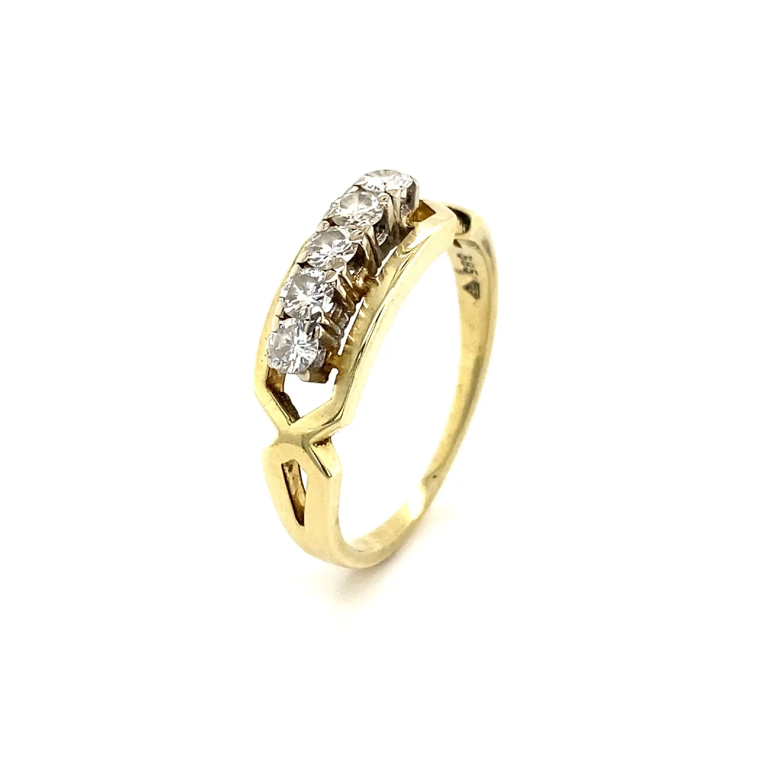 Ring Gelbgold mit Brillanten