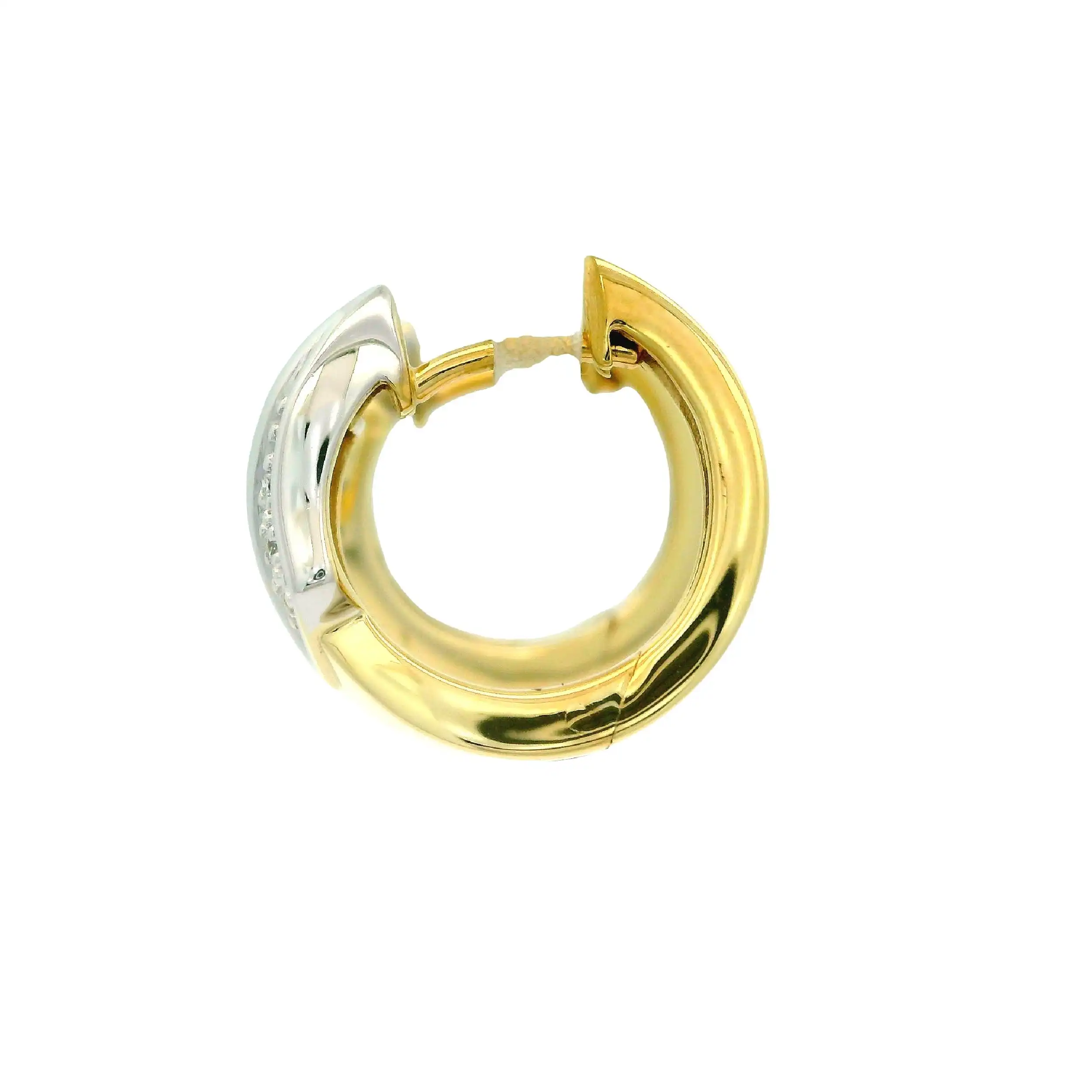 Creolen Gelbgold mit Brillanten