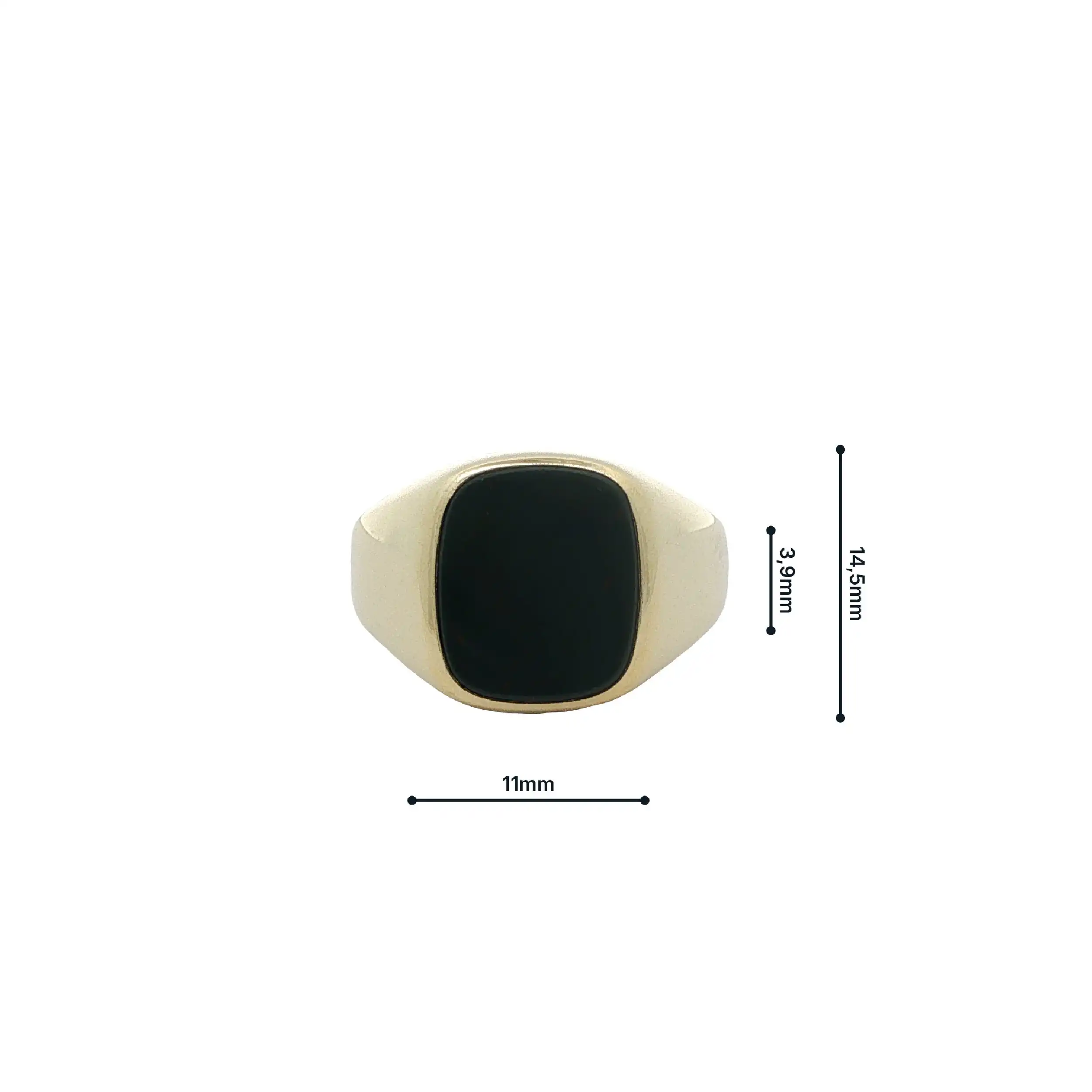 Ring Gelbgold mit Blutjaspis