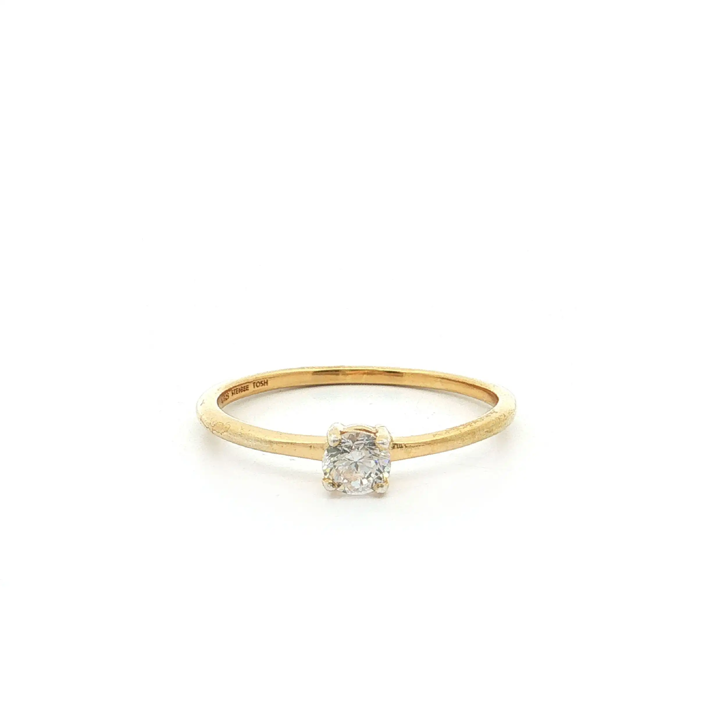 Ring Silber vergoldet mit Zirkonia