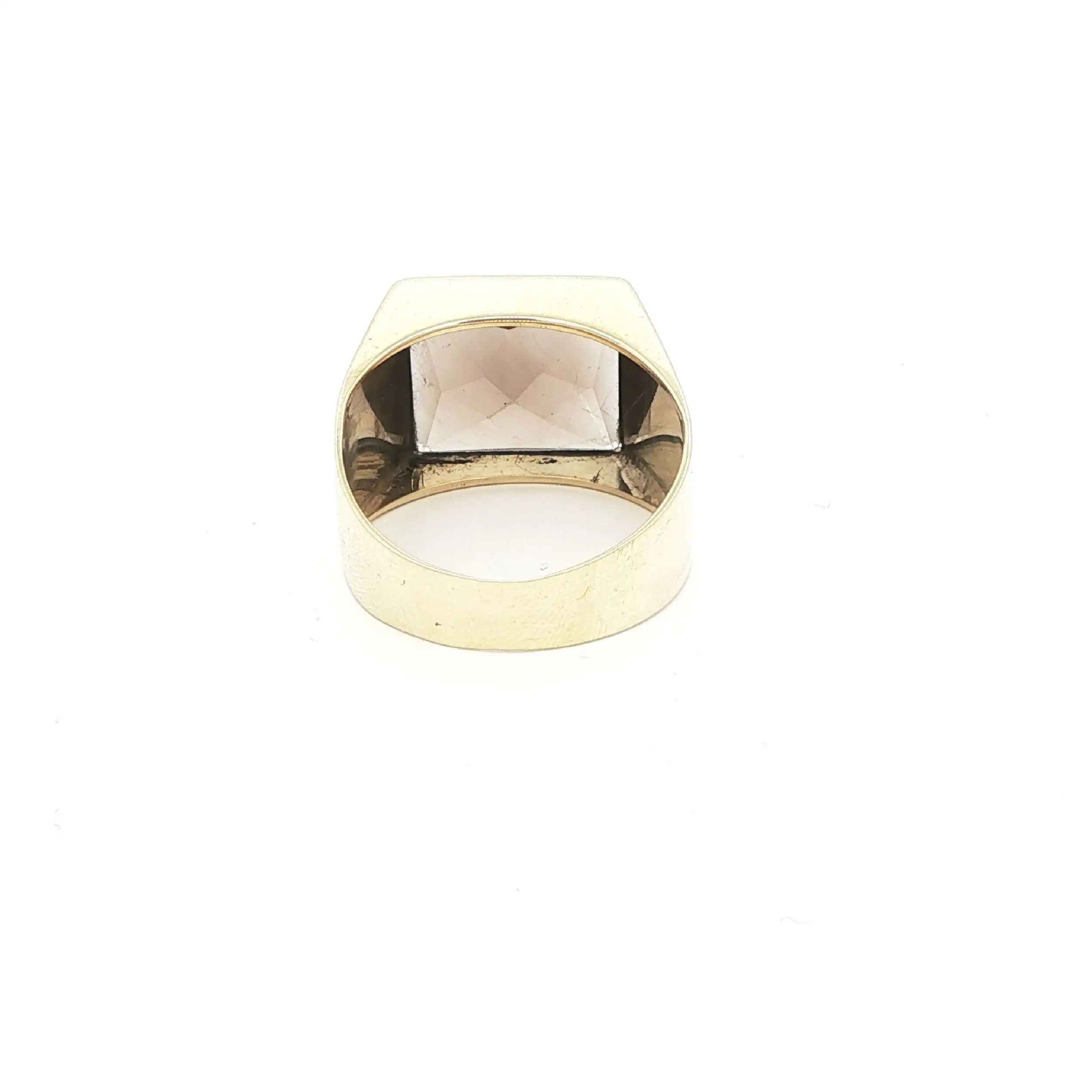 Ring Gelbgold mit Rauchquarz