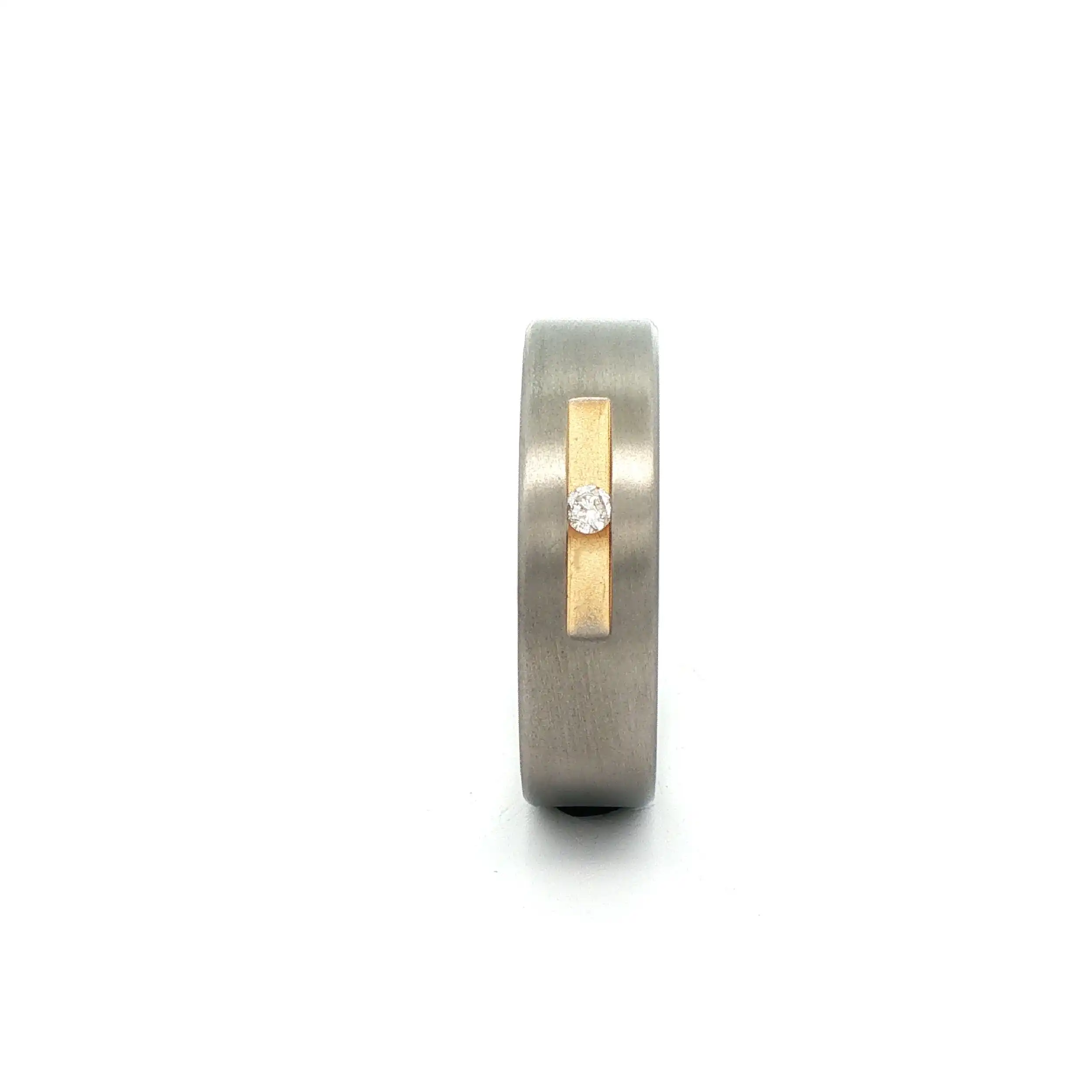 Ring Silber Boccia Titan mit Brillant Ring Silber Boccia Titan mit Brillant