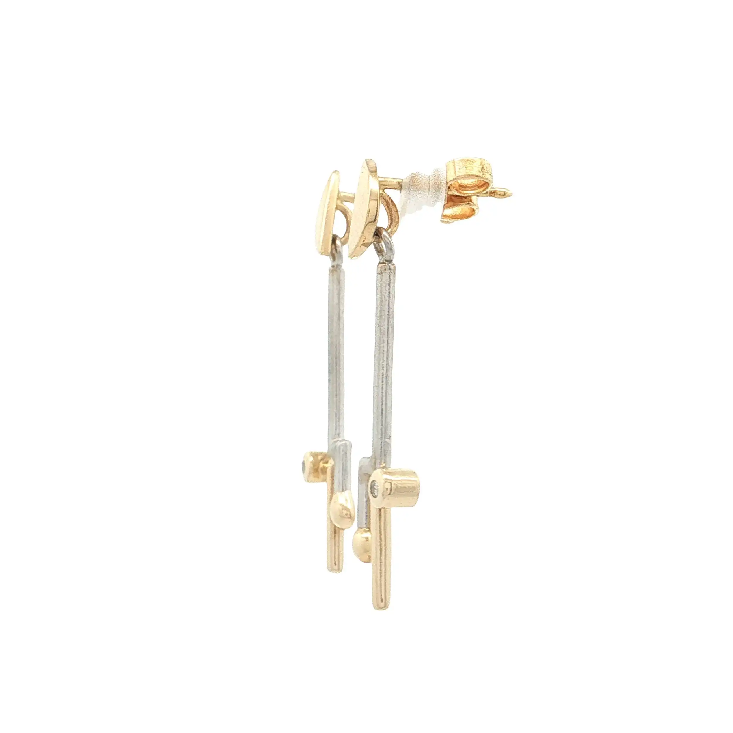 Ohrhänger Platin/Gelbgold mit Brillanten Ohrhänger Platin/Gelbgold mit Brillanten