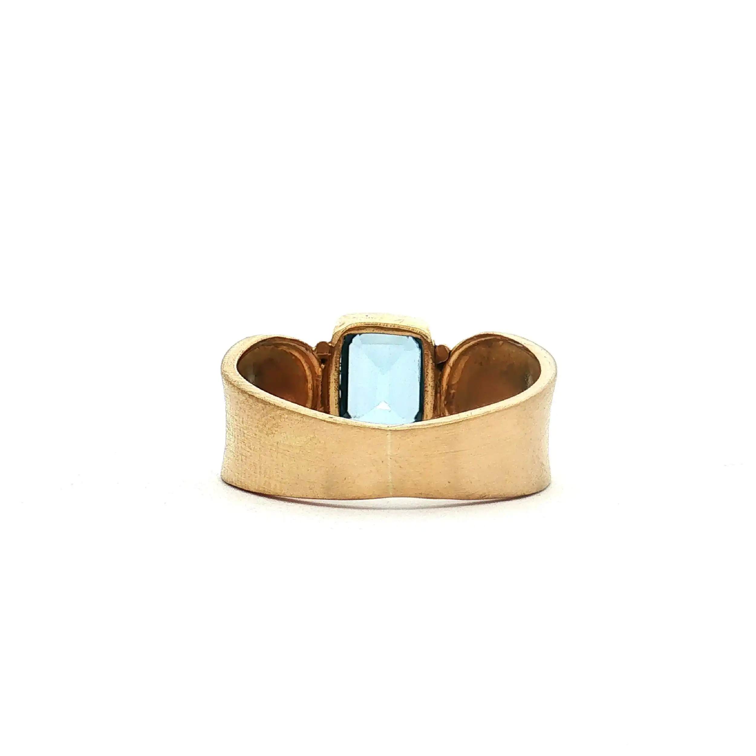 Ring Gelbgold mit Blautopas