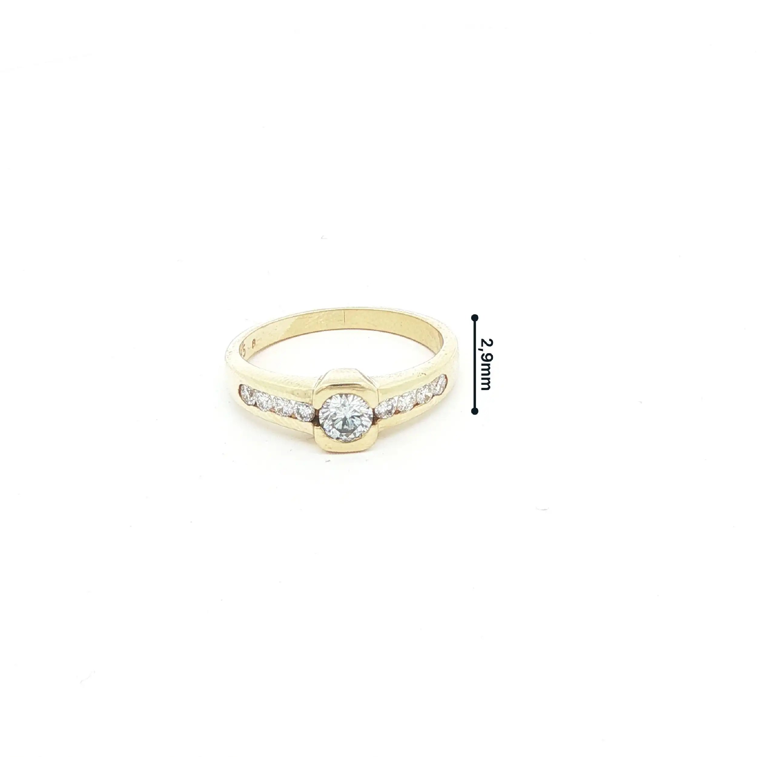 Ring Gelbgold mit Brillanten
