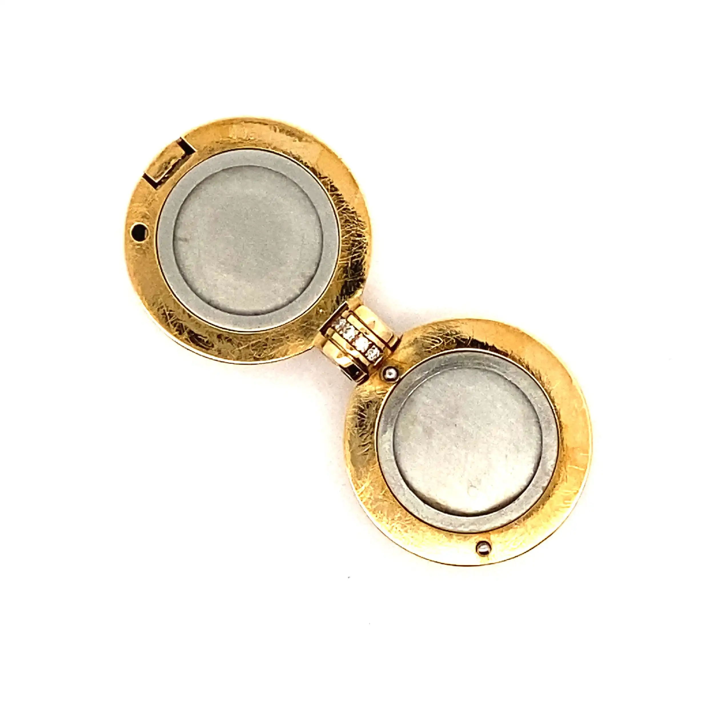 Anhänger Medallion Bicolor Jörg Kaiser mit Brillanten Anhänger Medallion Bicolor Jörg Kaiser mit Brillanten