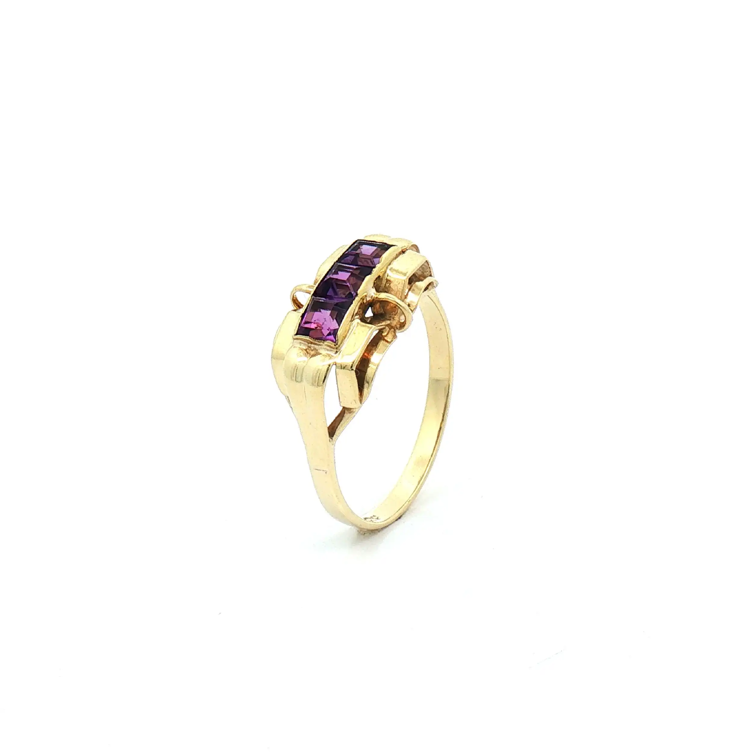 Ring Gelbgold mit Amethyst Ring Gelbgold mit Amethyst