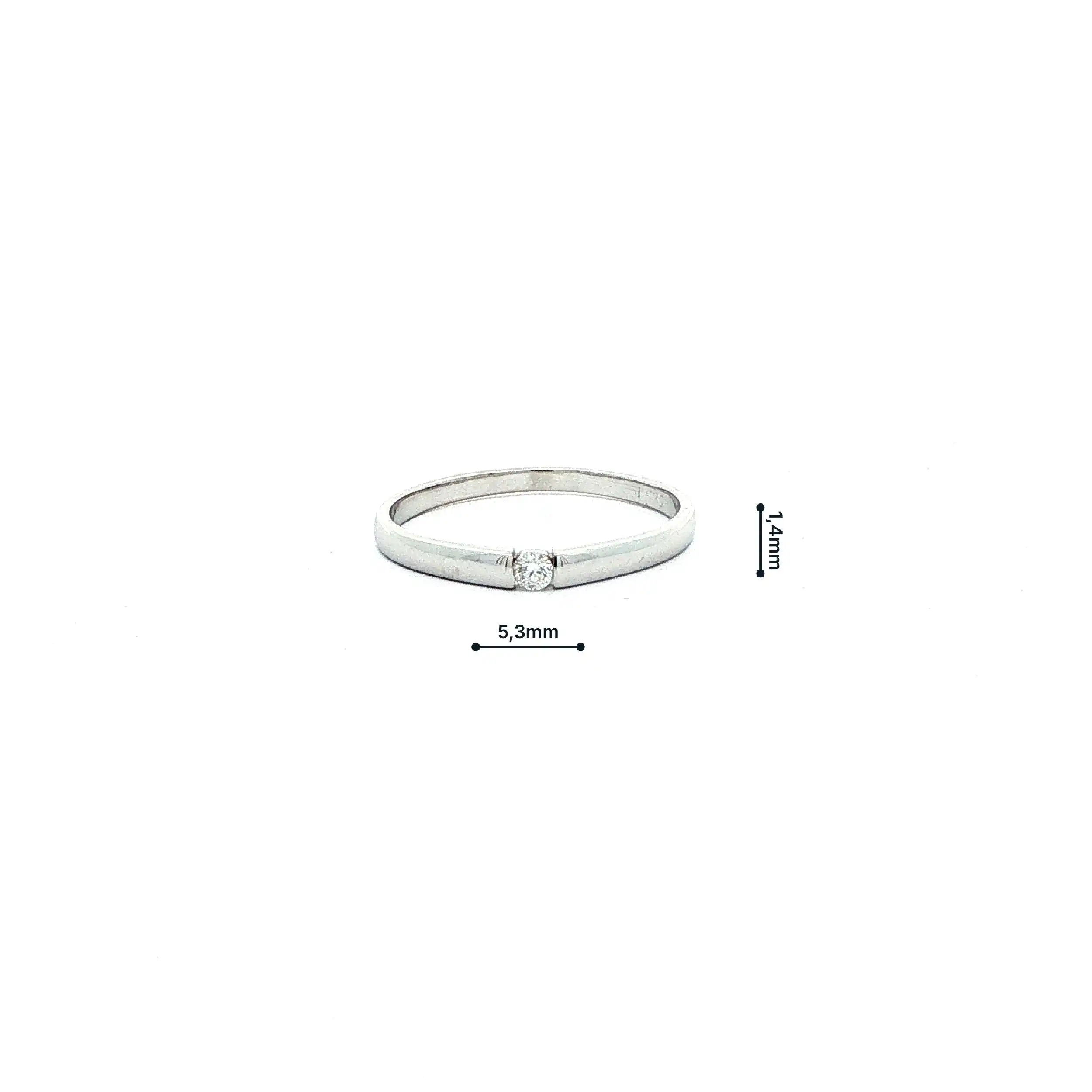Ring Weißgold mit Brillant
