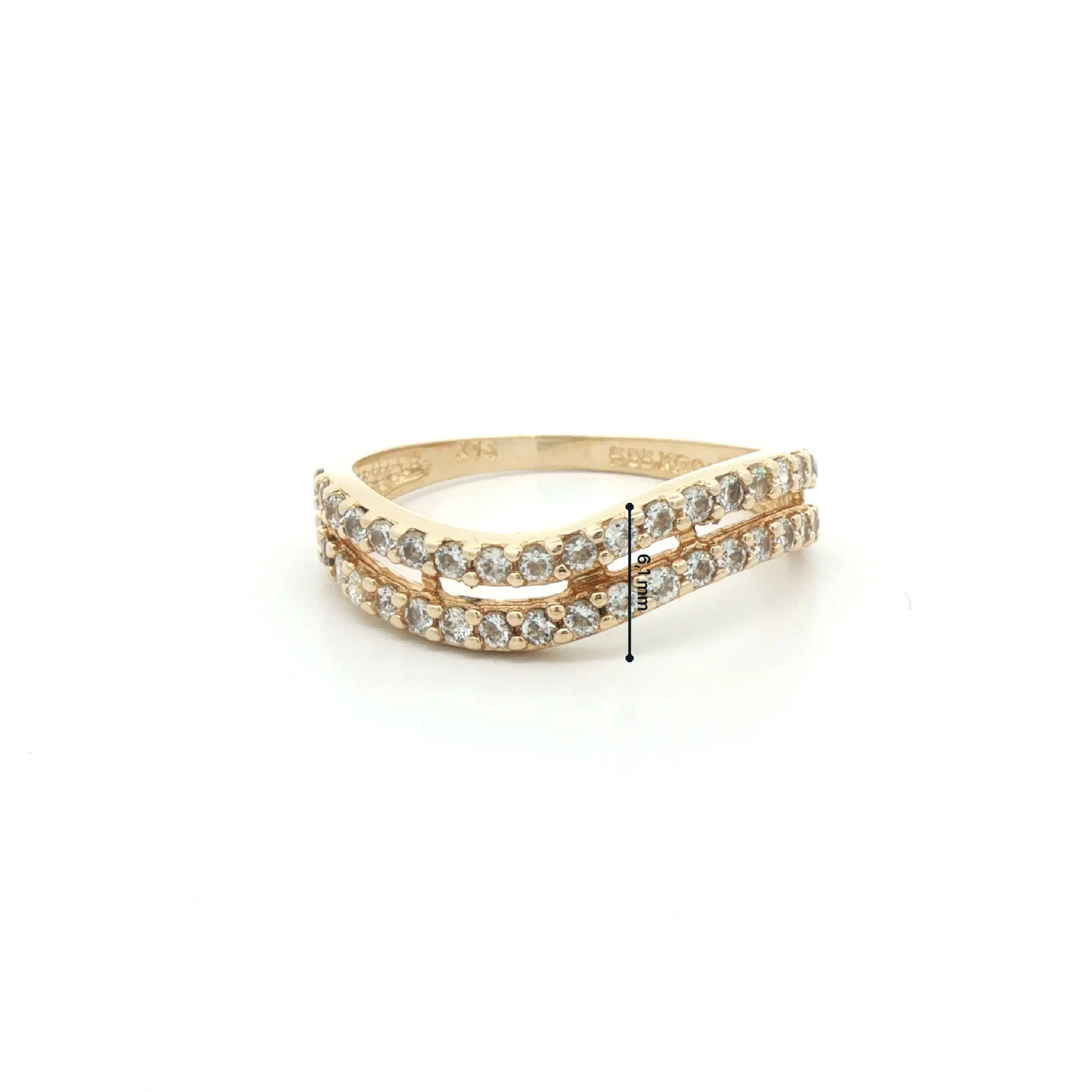 Ring Gelbgold mit Zirkonia