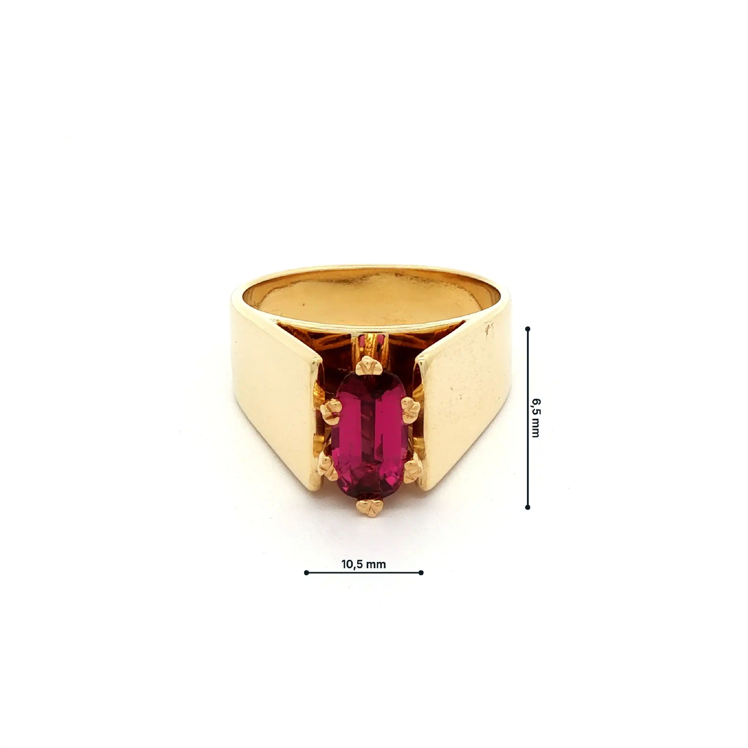 Ring Gelbgold mit Rubin