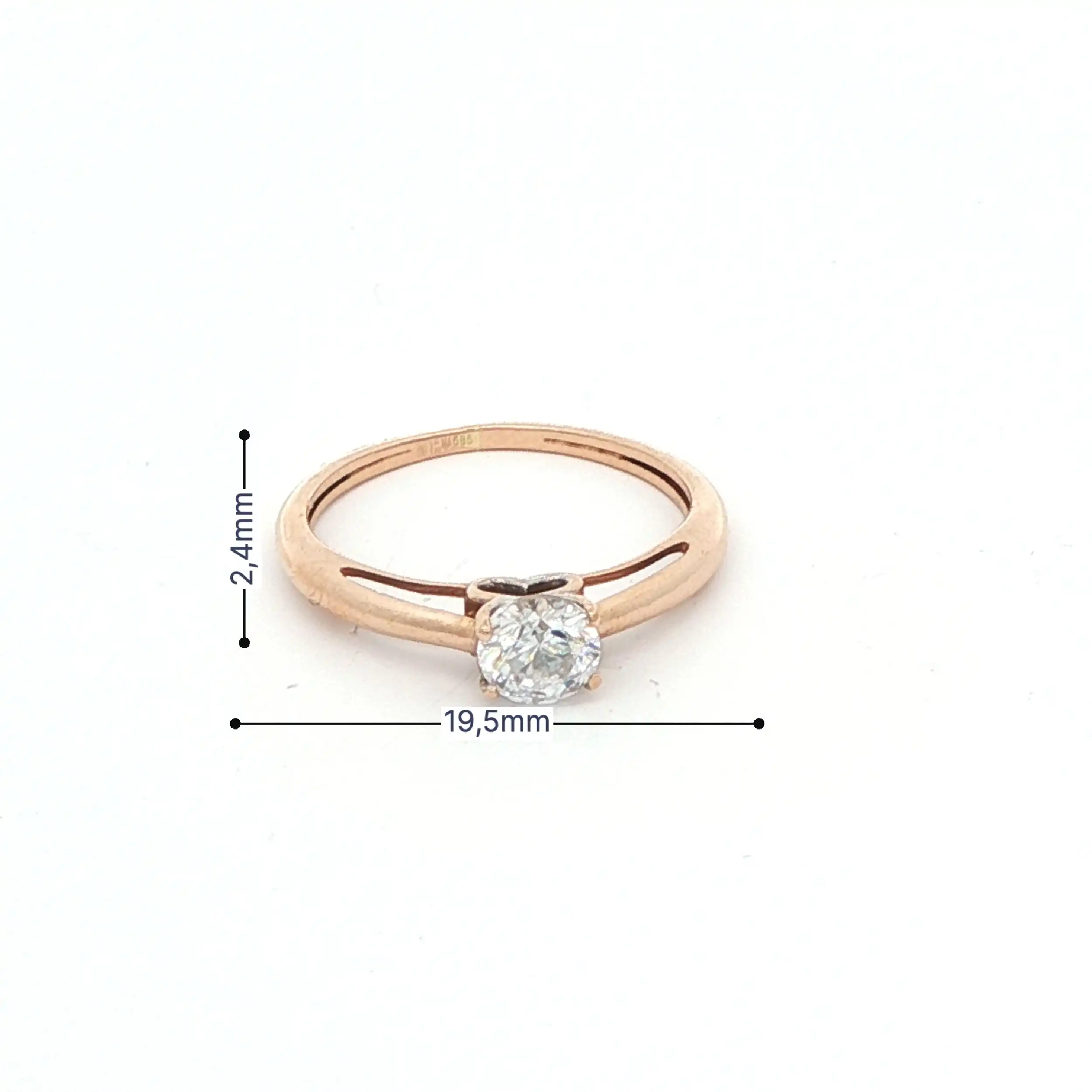 Ring Rosegold mit Zirkonia Ring Rosegold mit Zirkonia